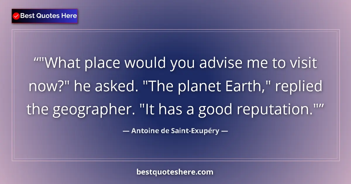 Quote by Antoine de Saint-Exupéry: 