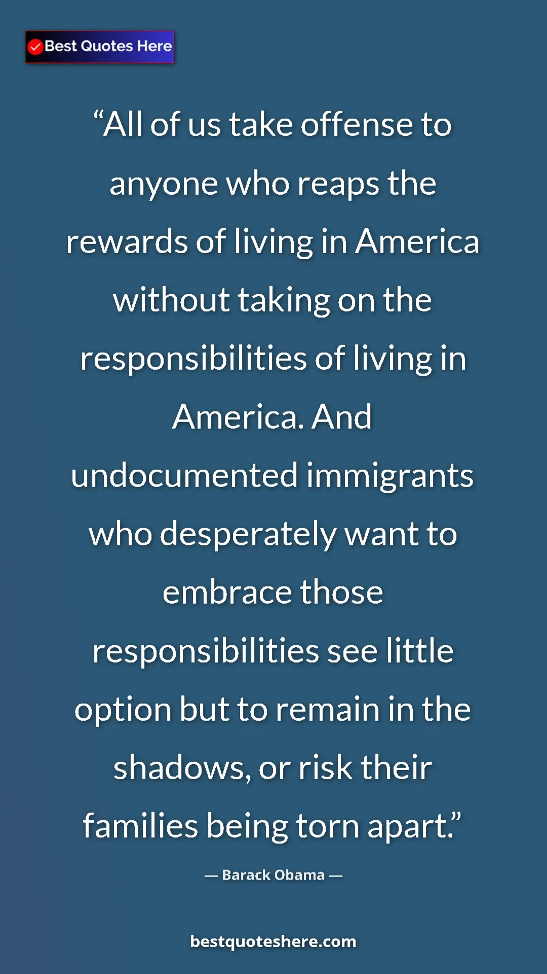 Barack Obama Quote Card: "All of us take offense to anyone who reaps the rewards of..." Pinterest quote poster by Barack Obama: "All of us take offense to anyone who reaps the rewards of..."