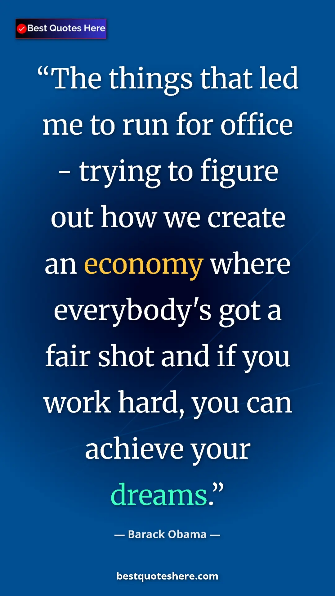 Barack Obama Quote Card: "The things that led me to run for office - trying to figure..." Pinterest quote poster by Barack Obama: "The things that led me to run for office - trying to figure..."