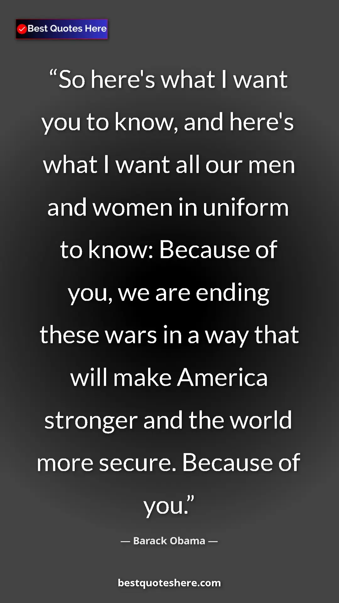 Barack Obama Quote Card: "So here's what I want you to know, and here's what I want..." Pinterest quote poster by Barack Obama: "So here's what I want you to know, and here's what I want..."
