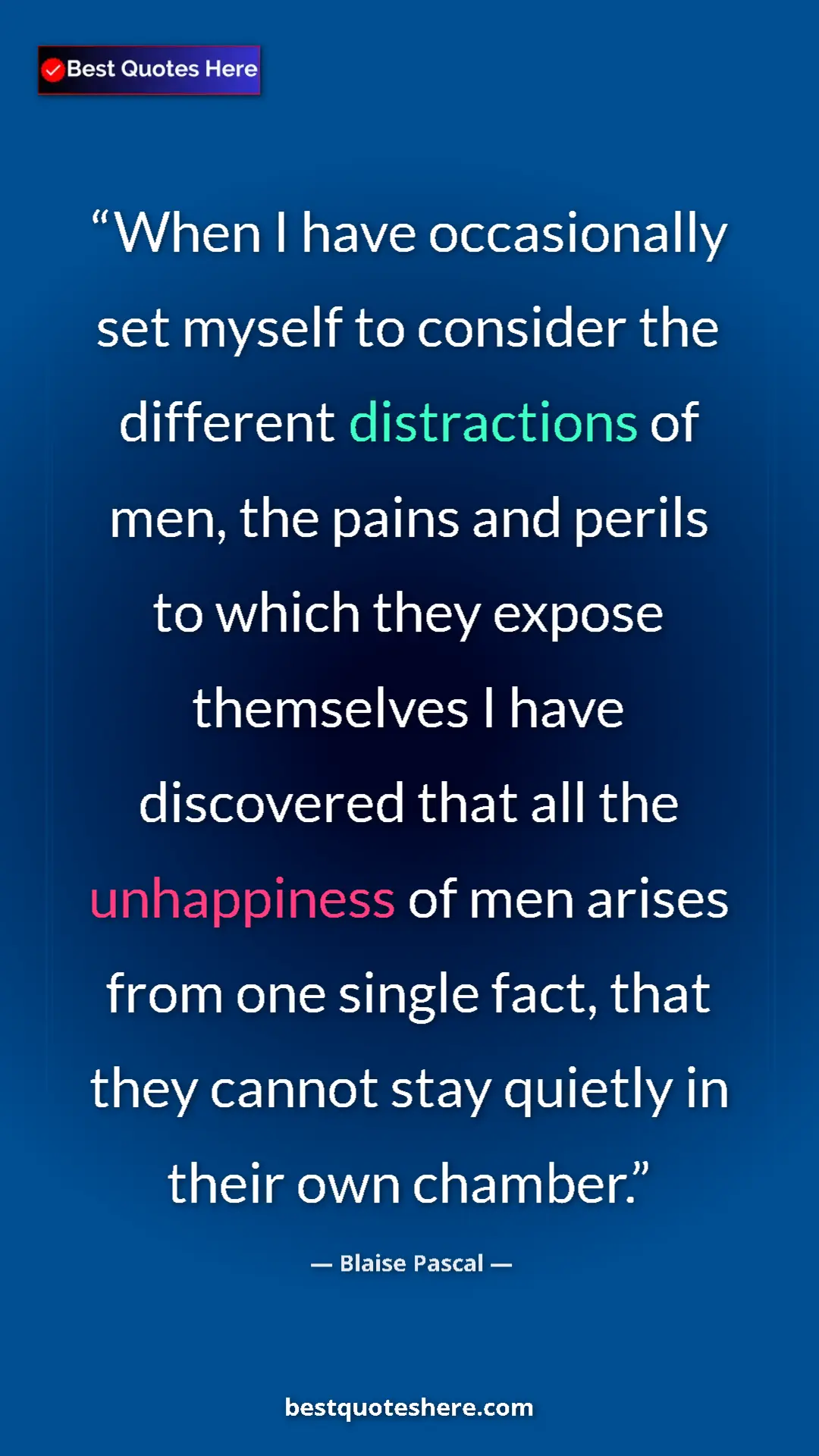 Blaise Pascal Quote Card: "When I have occasionally set myself to consider the..." Pinterest quote poster by Blaise Pascal: "When I have occasionally set myself to consider the..."