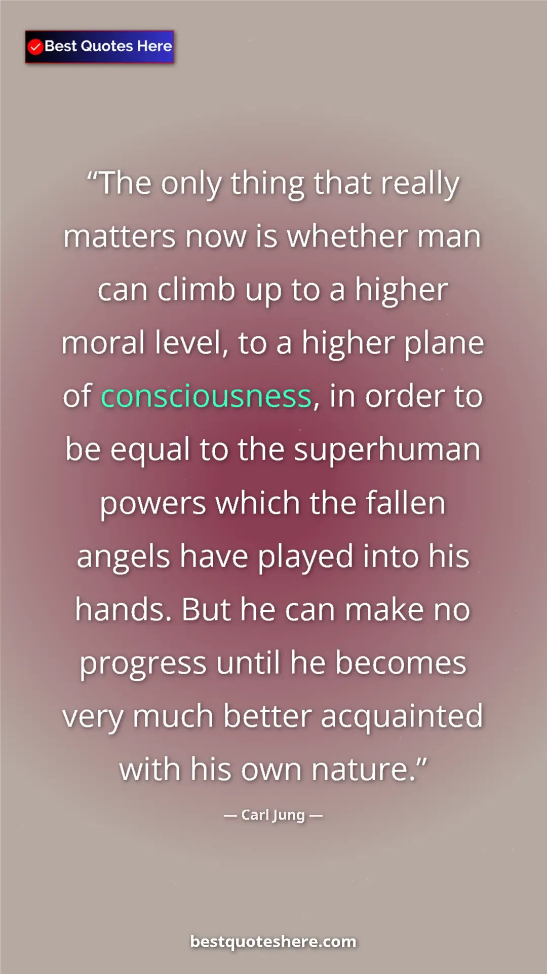 Carl Jung Quote Card: "The only thing that really matters now is whether man can..." Pinterest quote poster by Carl Jung: "The only thing that really matters now is whether man can..."