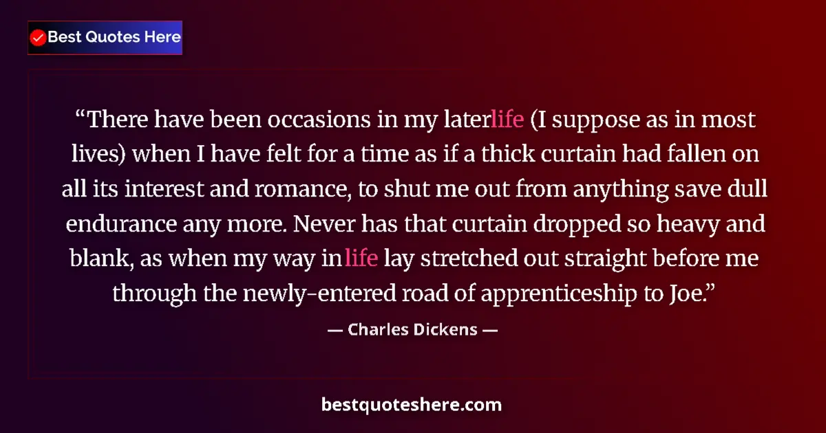 Charles Dickens quote: "There have been occasions in my later life (I suppose as in..."