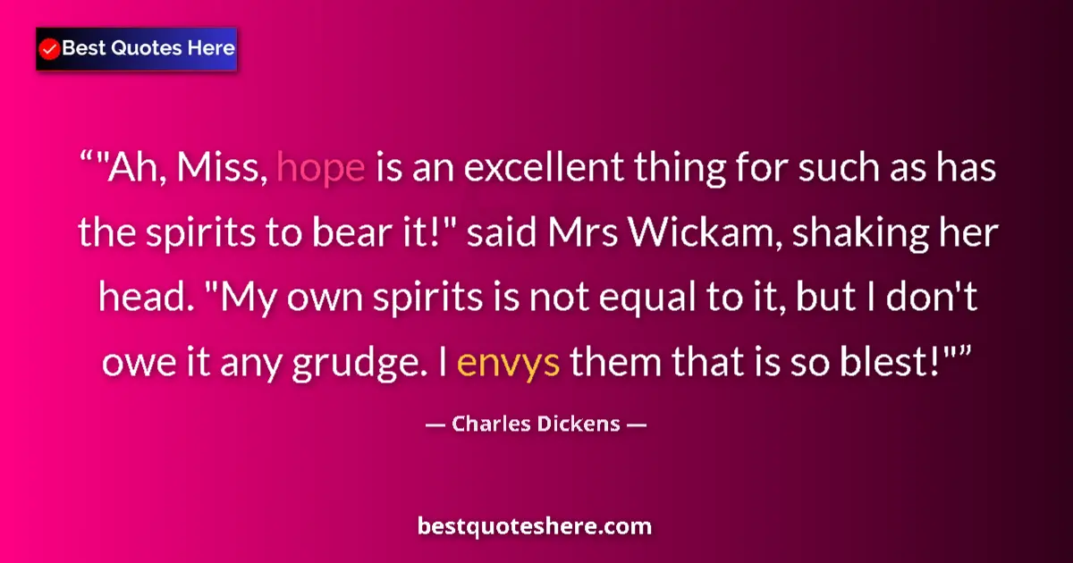 Quote by Charles Dickens: 