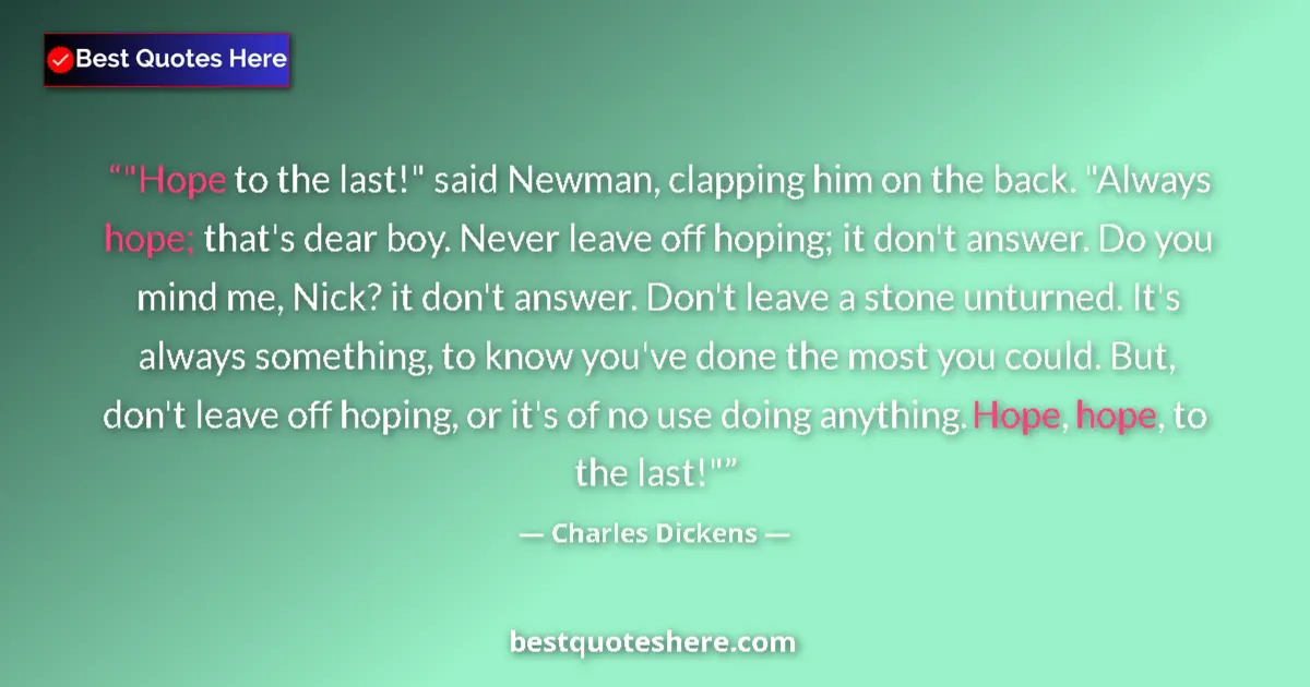 Quote by Charles Dickens: 