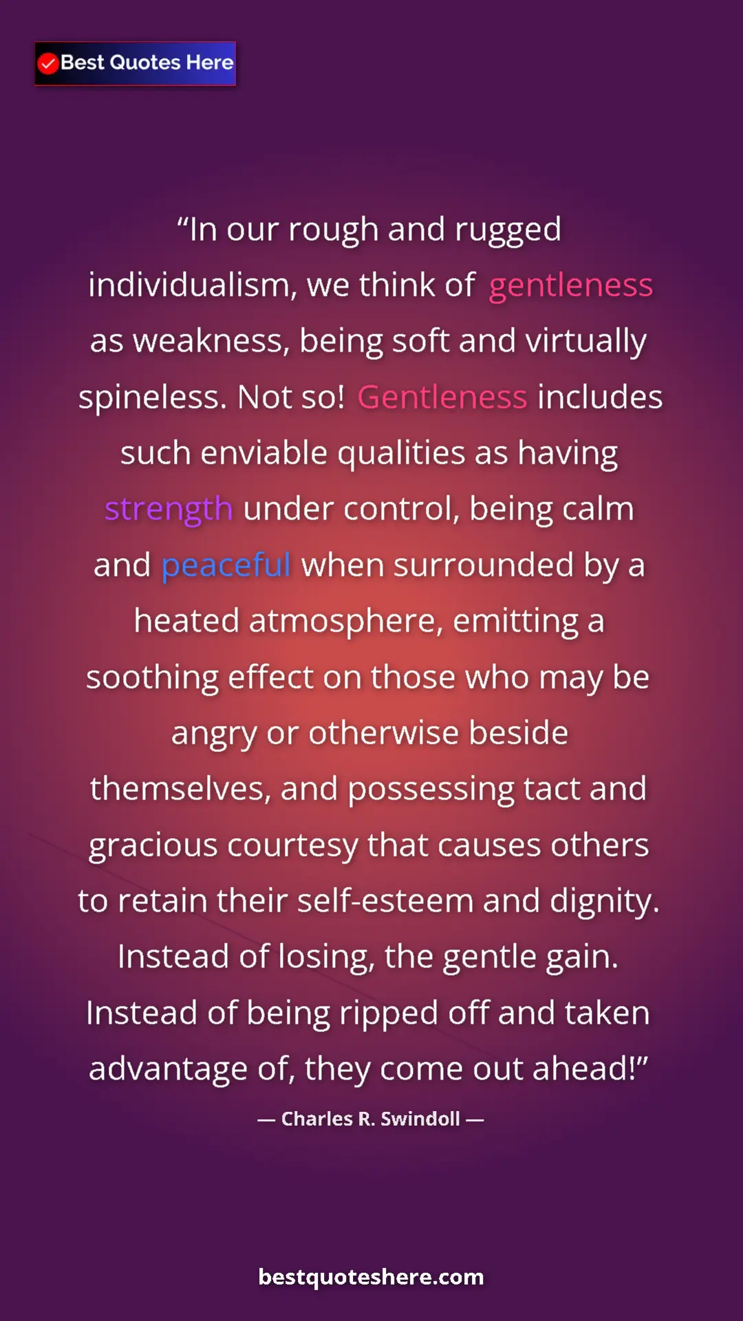 Pinterest quote poster by Charles R. Swindoll: "In our rough and rugged individualism, we think of..."