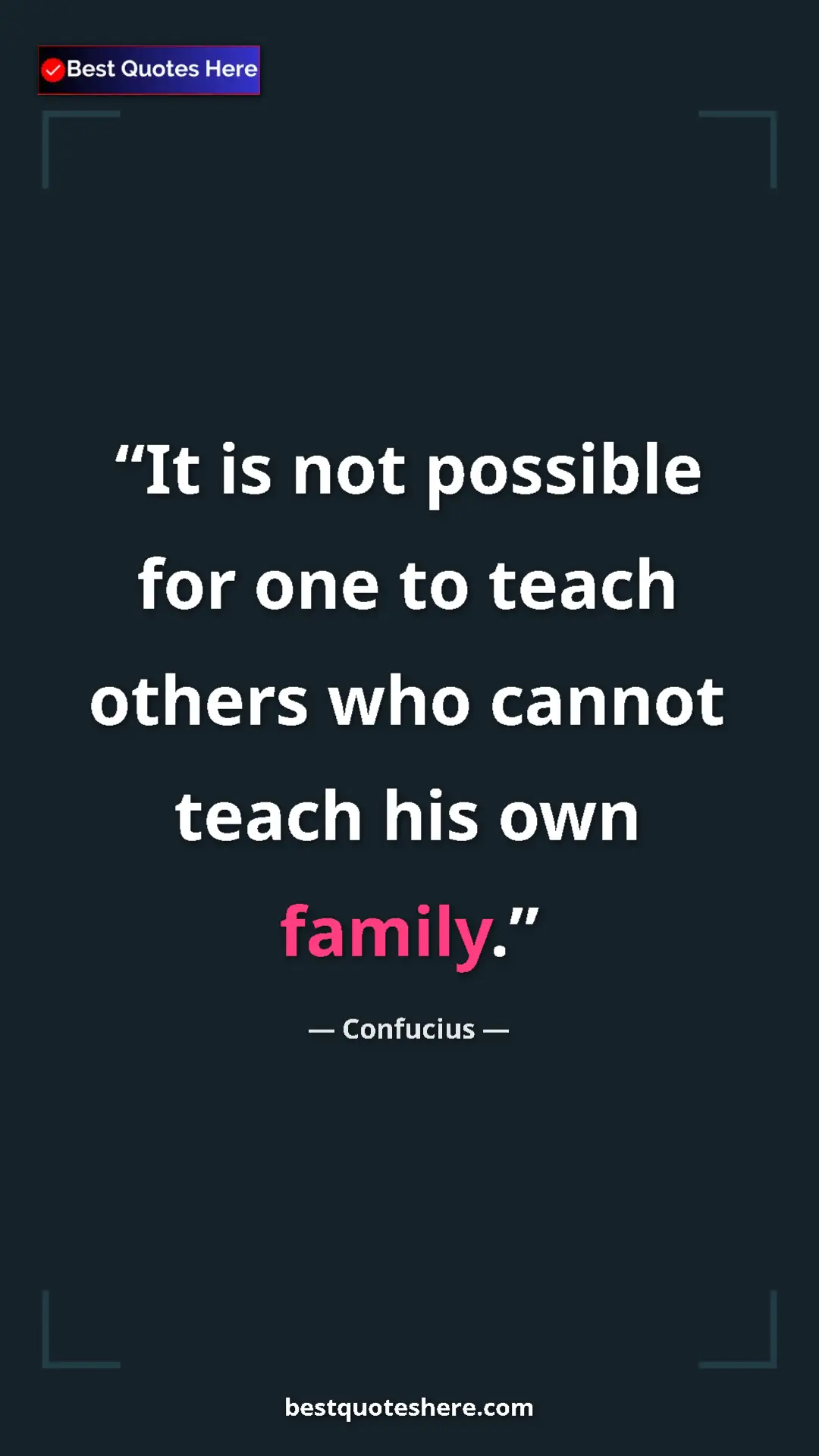 Pinterest quote poster by Confucius: "It is not possible for one to teach others who cannot teach..."