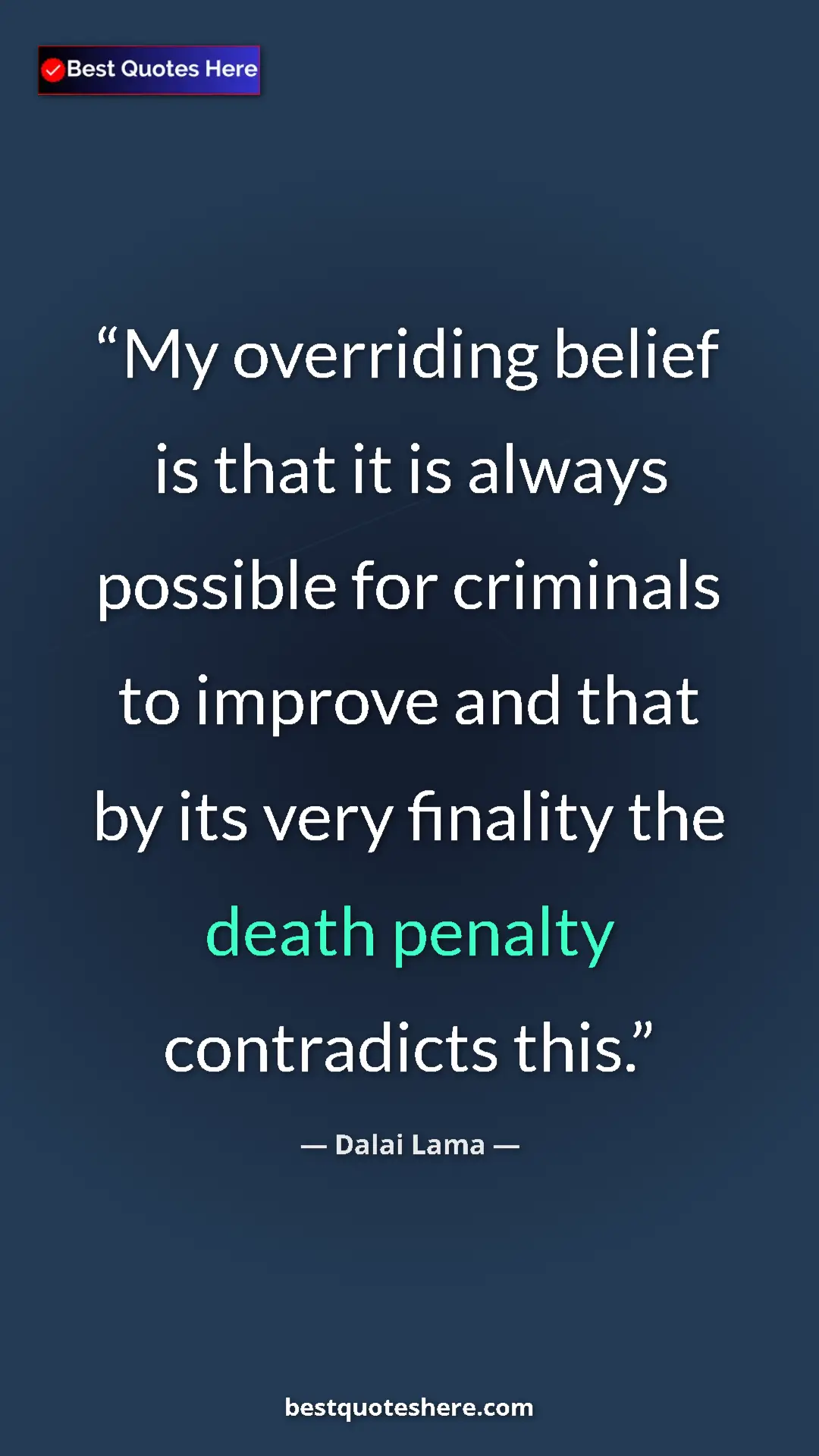 Dalai Lama Quote Card: "My overriding belief is that it is always possible for..." Pinterest quote poster by Dalai Lama: "My overriding belief is that it is always possible for..."