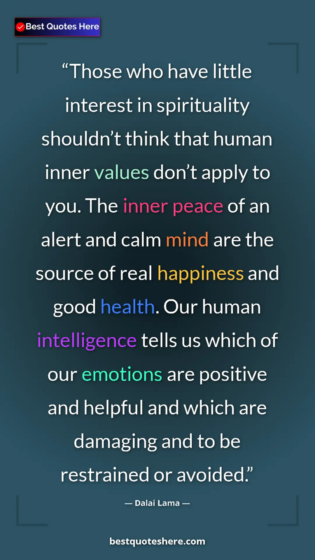 Dalai Lama Quote Card: "Those who have little interest in spirituality shouldn’t..." Pinterest quote poster by Dalai Lama: "Those who have little interest in spirituality shouldn’t..."