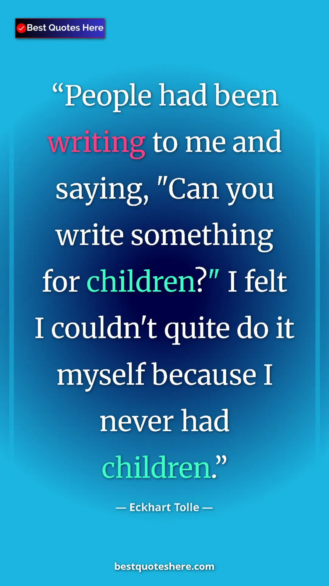 Eckhart Tolle Quote Card: "People had been writing to me and saying, "Can you write..." Pinterest quote poster by Eckhart Tolle: "People had been writing to me and saying, "Can you write..."