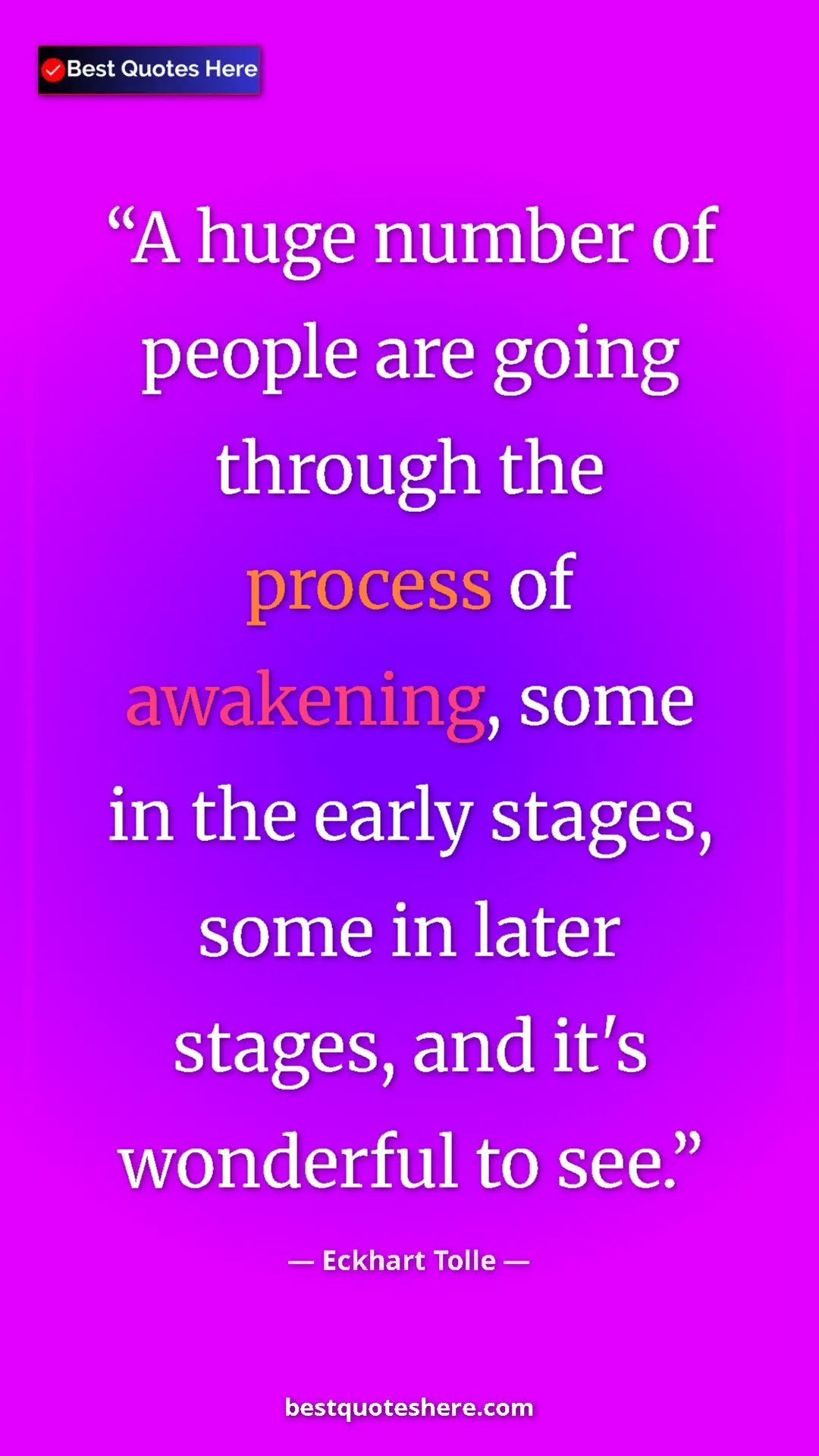 Eckhart Tolle Quote Card: "A huge number of people are going through the process of..." Pinterest quote poster by Eckhart Tolle: "A huge number of people are going through the process of..."