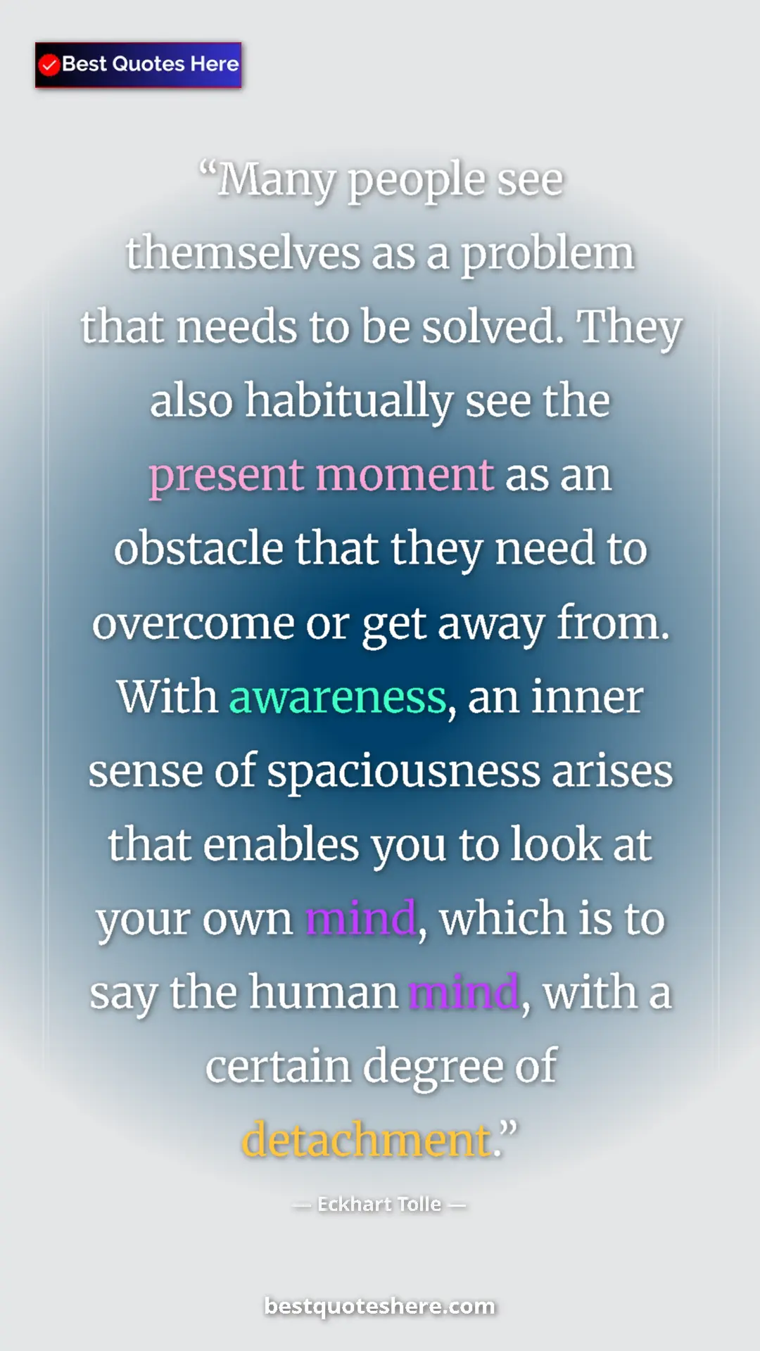 Eckhart Tolle Quote Card: "Many people see themselves as a problem that needs to be..." Pinterest quote poster by Eckhart Tolle: "Many people see themselves as a problem that needs to be..."