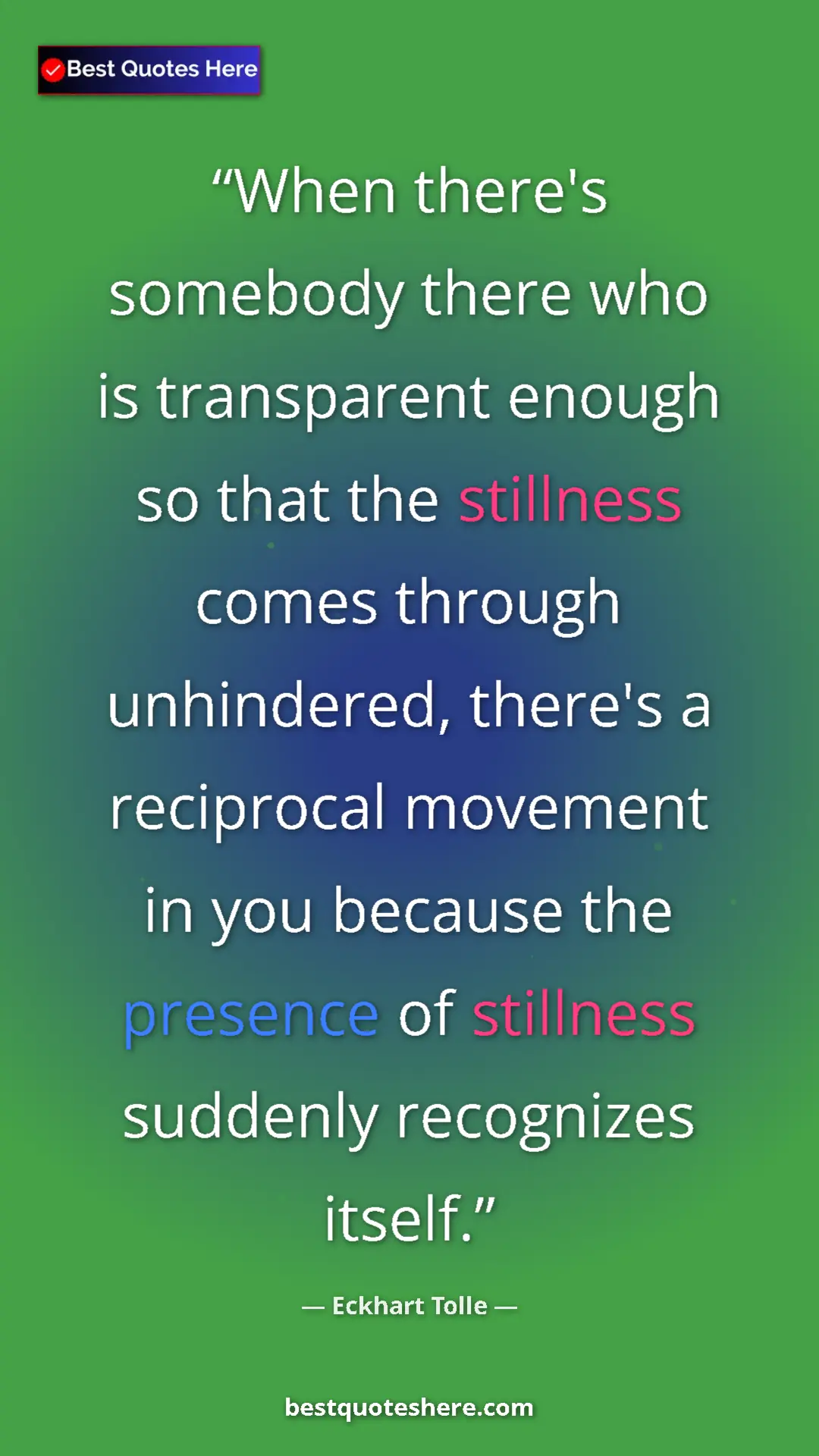 Eckhart Tolle Quote Card: "When there's somebody there who is transparent enough so..." Pinterest quote poster by Eckhart Tolle: "When there's somebody there who is transparent enough so..."