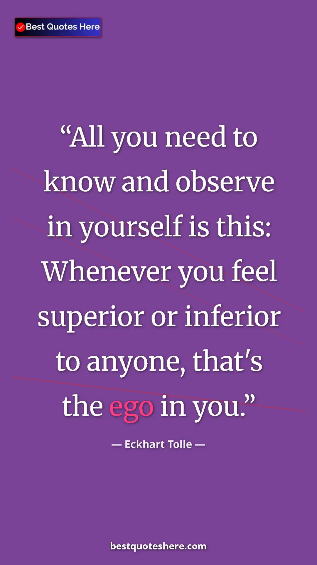Eckhart Tolle Quote Card: "All you need to know and observe in yourself is this:..." Pinterest quote poster by Eckhart Tolle: "All you need to know and observe in yourself is this:..."