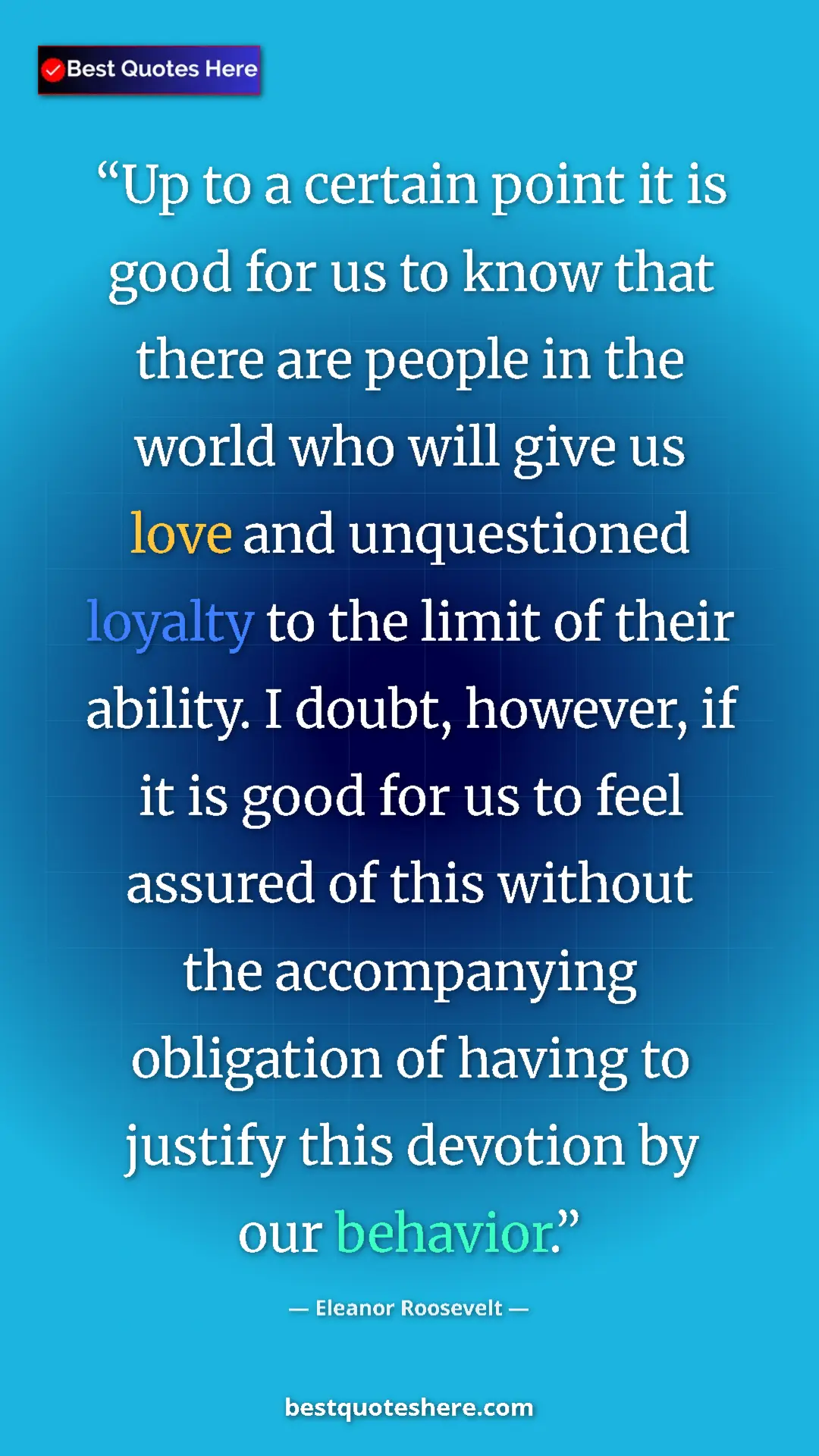 Eleanor Roosevelt Quote Card: "Up to a certain point it is good for us to know that there..." Pinterest quote poster by Eleanor Roosevelt: "Up to a certain point it is good for us to know that there..."
