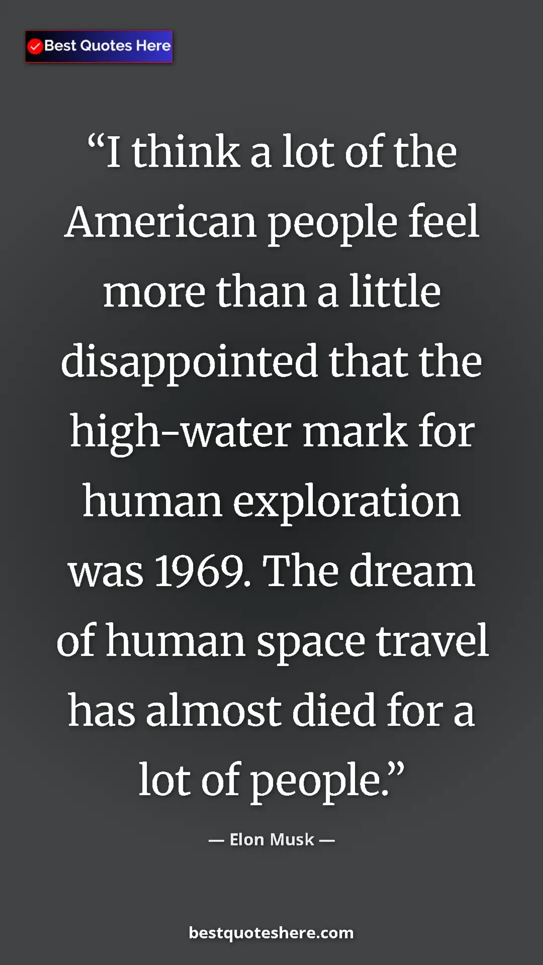 Pinterest quote poster by Elon Musk: "I think a lot of the American people feel more than a little"
