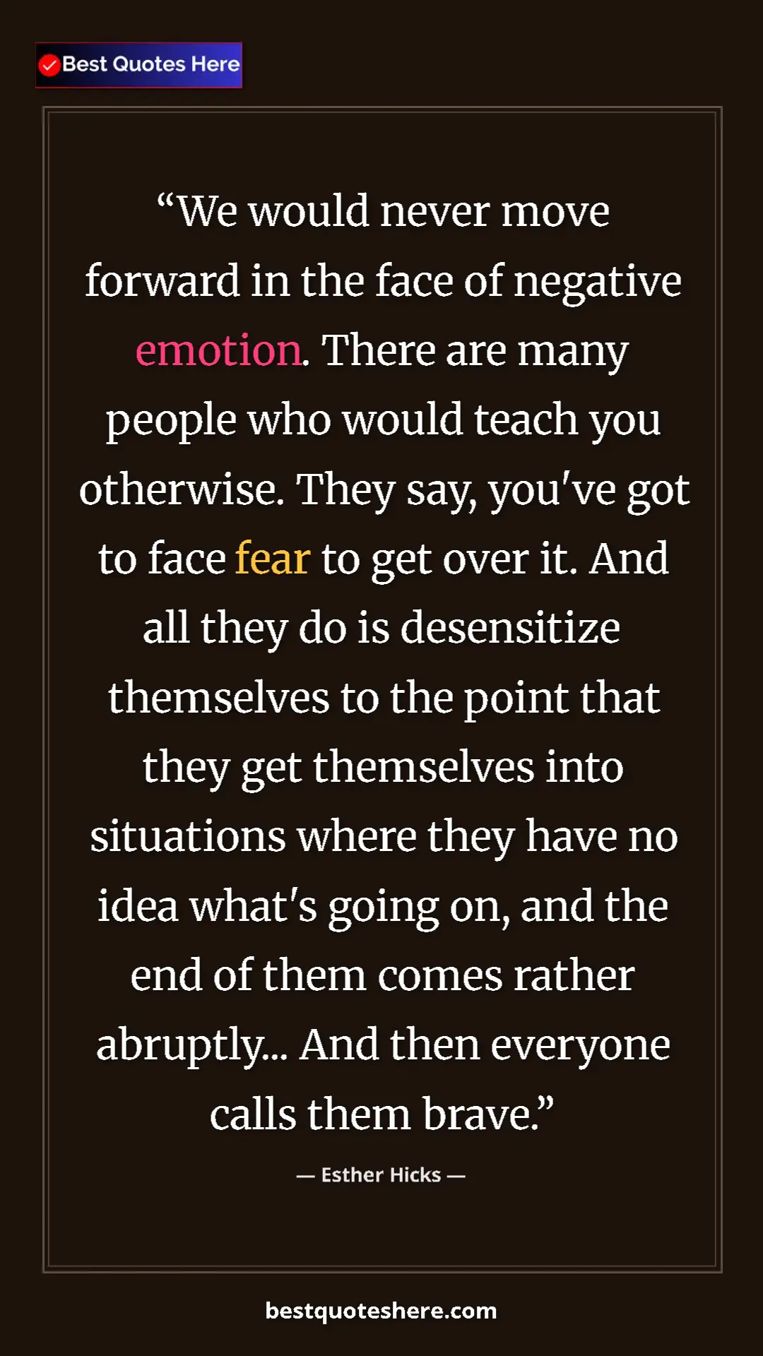 Esther Hicks Quote Card: "We would never move forward in the face of negative..." Pinterest quote poster by Esther Hicks: "We would never move forward in the face of negative..."