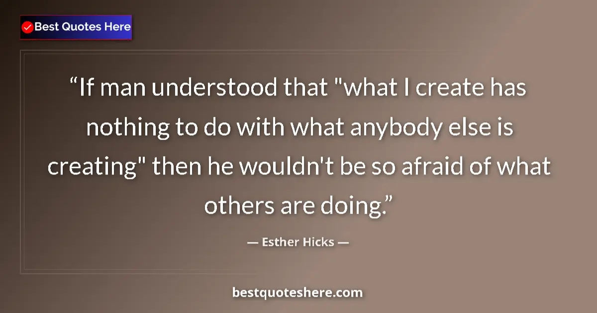 Quote by Esther Hicks: If man understood that 