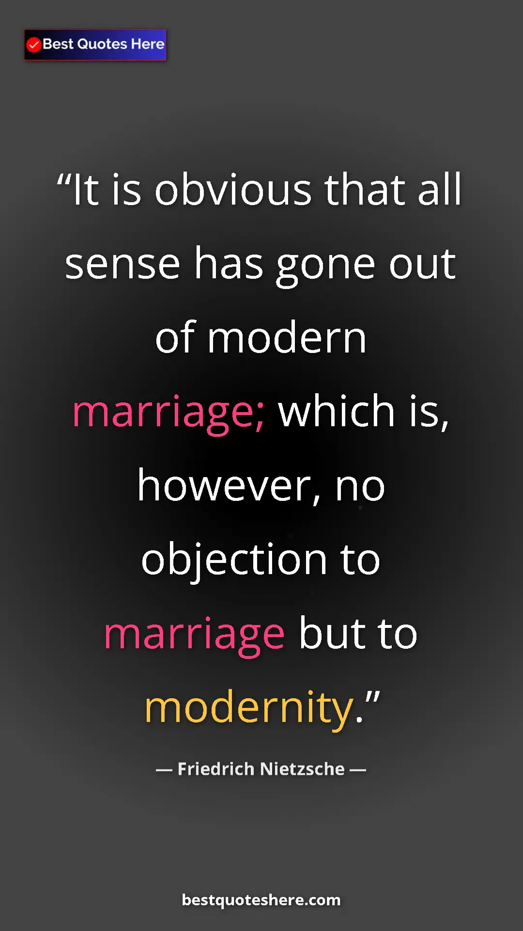 Pinterest quote poster by Friedrich Nietzsche: "It is obvious that all sense has gone out of modern..."