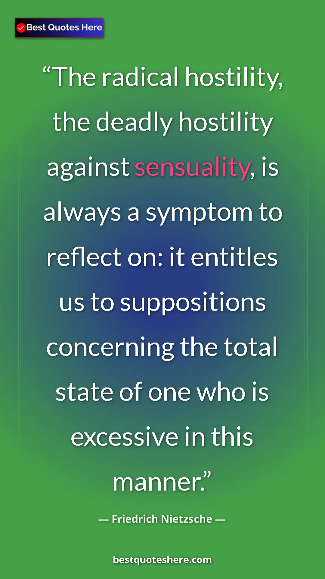 Friedrich Nietzsche Quote Card: "The radical hostility, the deadly hostility against..." Pinterest quote poster by Friedrich Nietzsche: "The radical hostility, the deadly hostility against..."