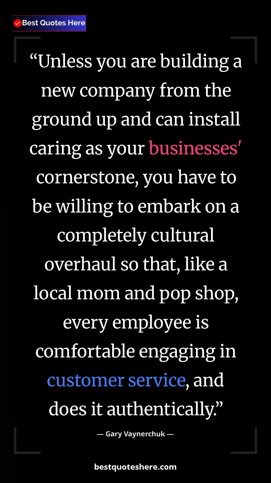Gary Vaynerchuk Quote Card: "Unless you are building a new company from the ground up..." Pinterest quote poster by Gary Vaynerchuk: "Unless you are building a new company from the ground up..."