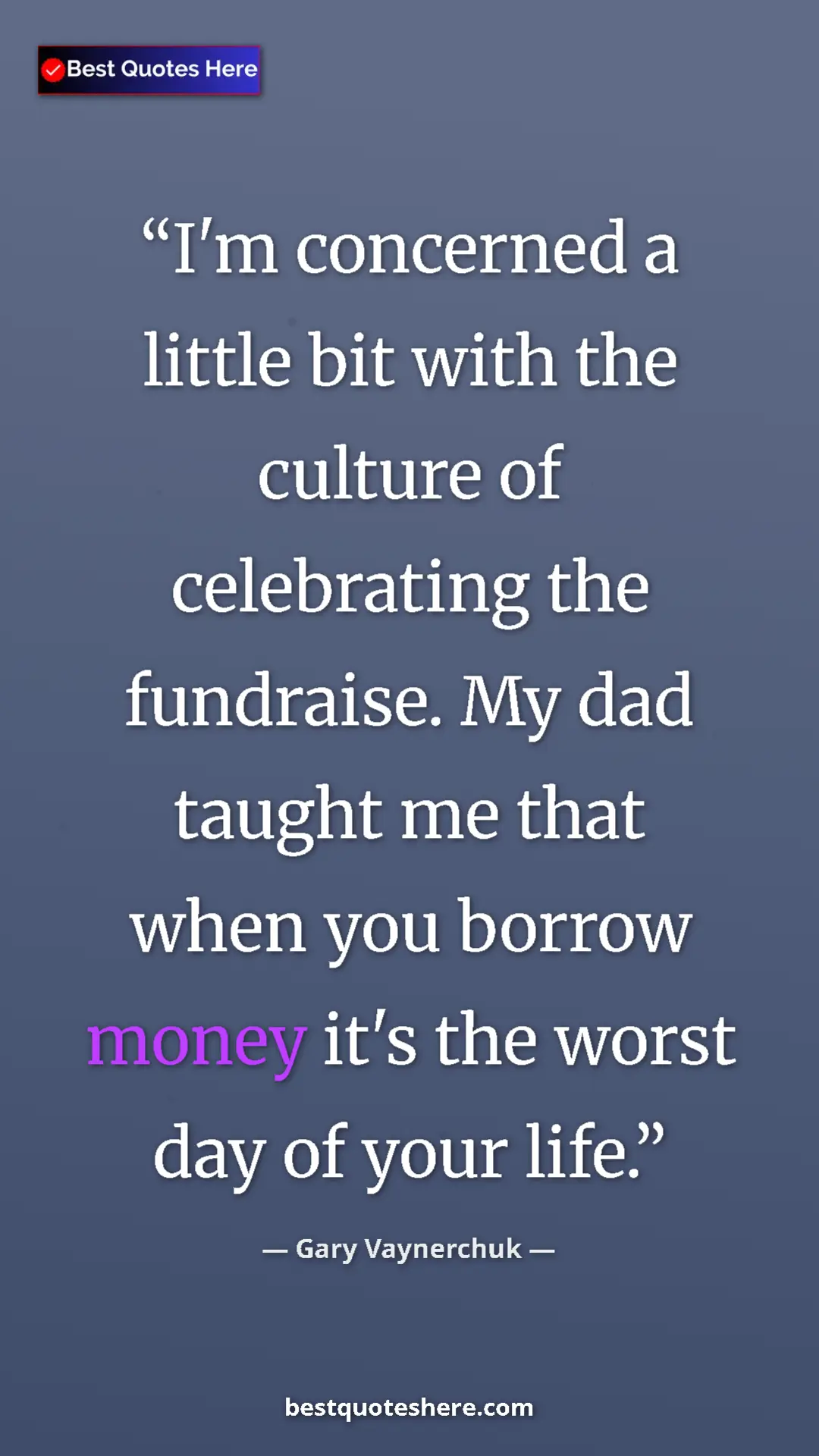 Gary Vaynerchuk Quote Card: "I'm concerned a little bit with the culture of celebrating..." Pinterest quote poster by Gary Vaynerchuk: "I'm concerned a little bit with the culture of celebrating..."