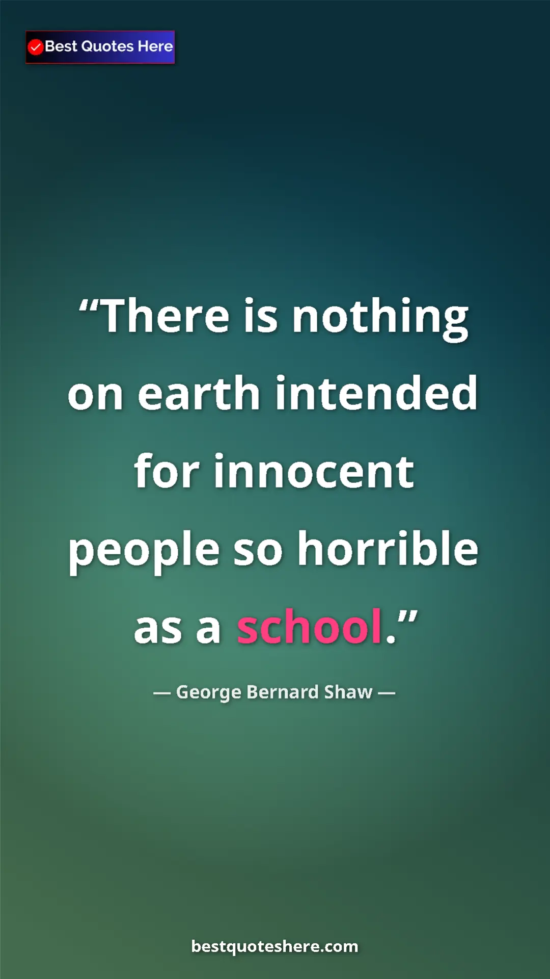 George Bernard Shaw Quote Card: "There is nothing on earth intended for innocent people so..." Pinterest quote poster by George Bernard Shaw: "There is nothing on earth intended for innocent people so..."