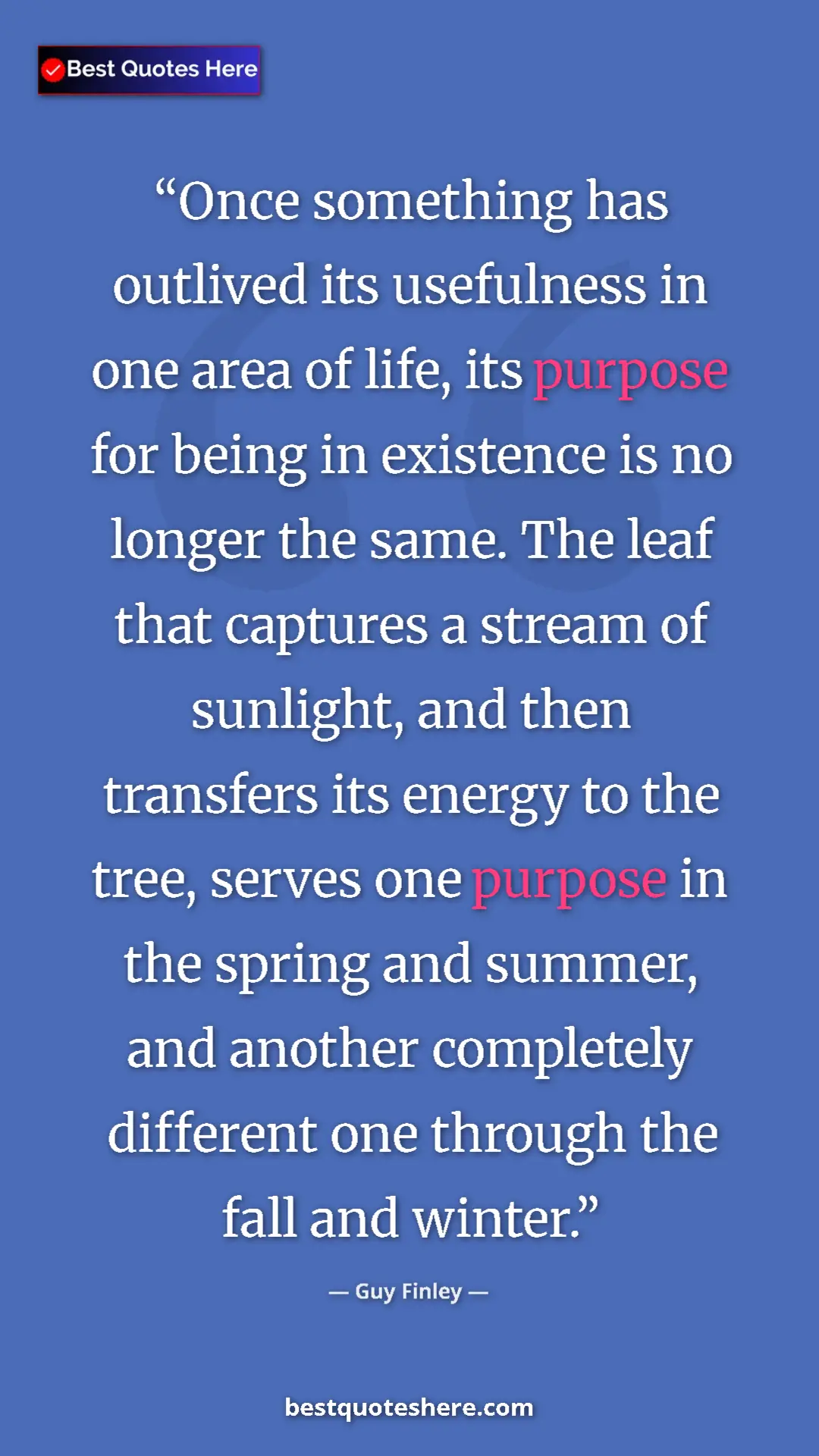 Guy Finley Quote Card: "Once something has outlived its usefulness in one area of..." Pinterest quote poster by Guy Finley: "Once something has outlived its usefulness in one area of..."