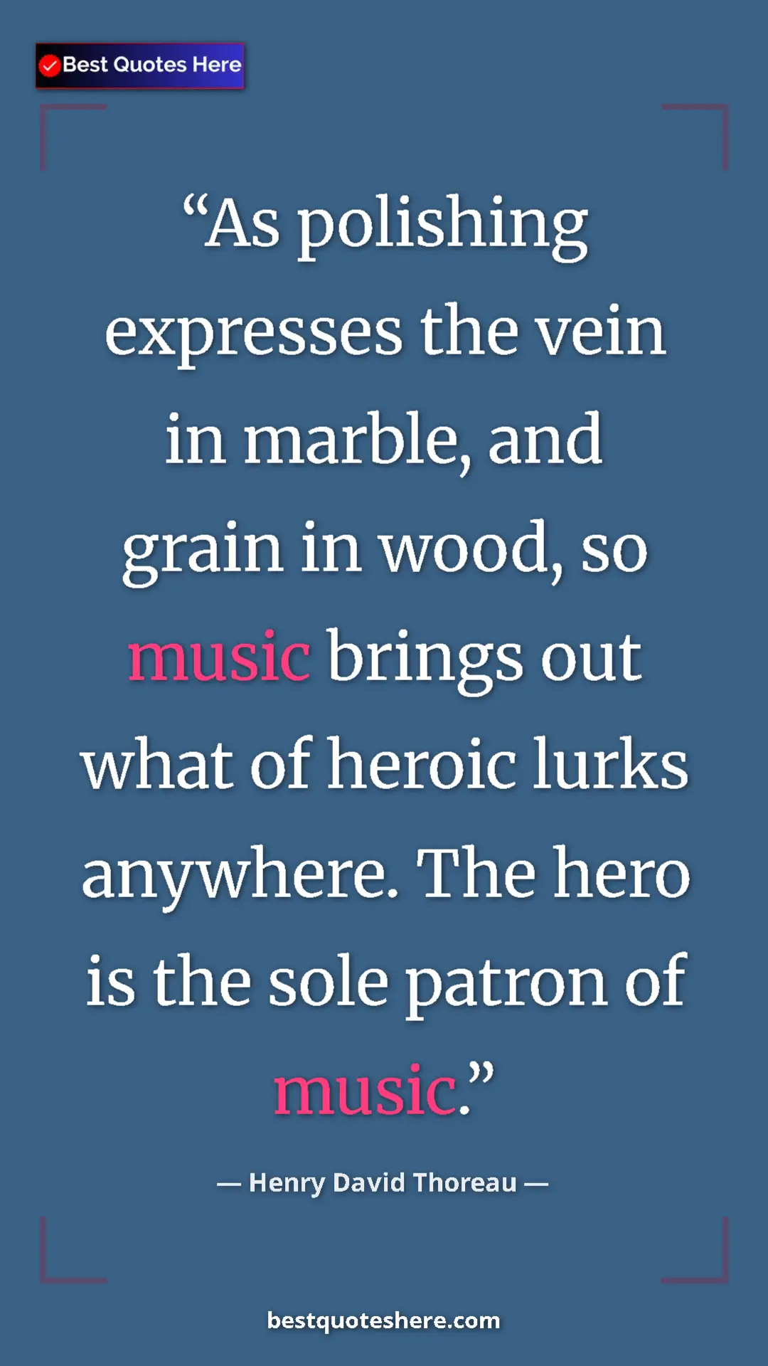 Henry David Thoreau Quote Card: "As polishing expresses the vein in marble, and grain in..." Pinterest quote poster by Henry David Thoreau: "As polishing expresses the vein in marble, and grain in..."