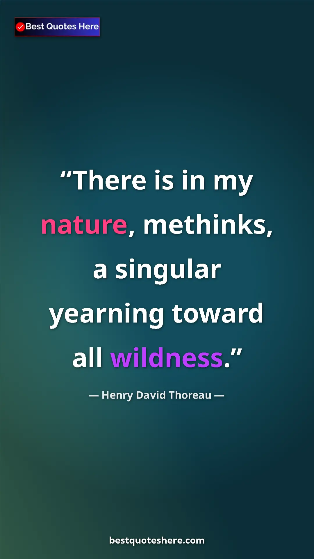Henry David Thoreau Quote Card: "There is in my nature, methinks, a singular yearning toward " Pinterest quote poster by Henry David Thoreau: "There is in my nature, methinks, a singular yearning toward "