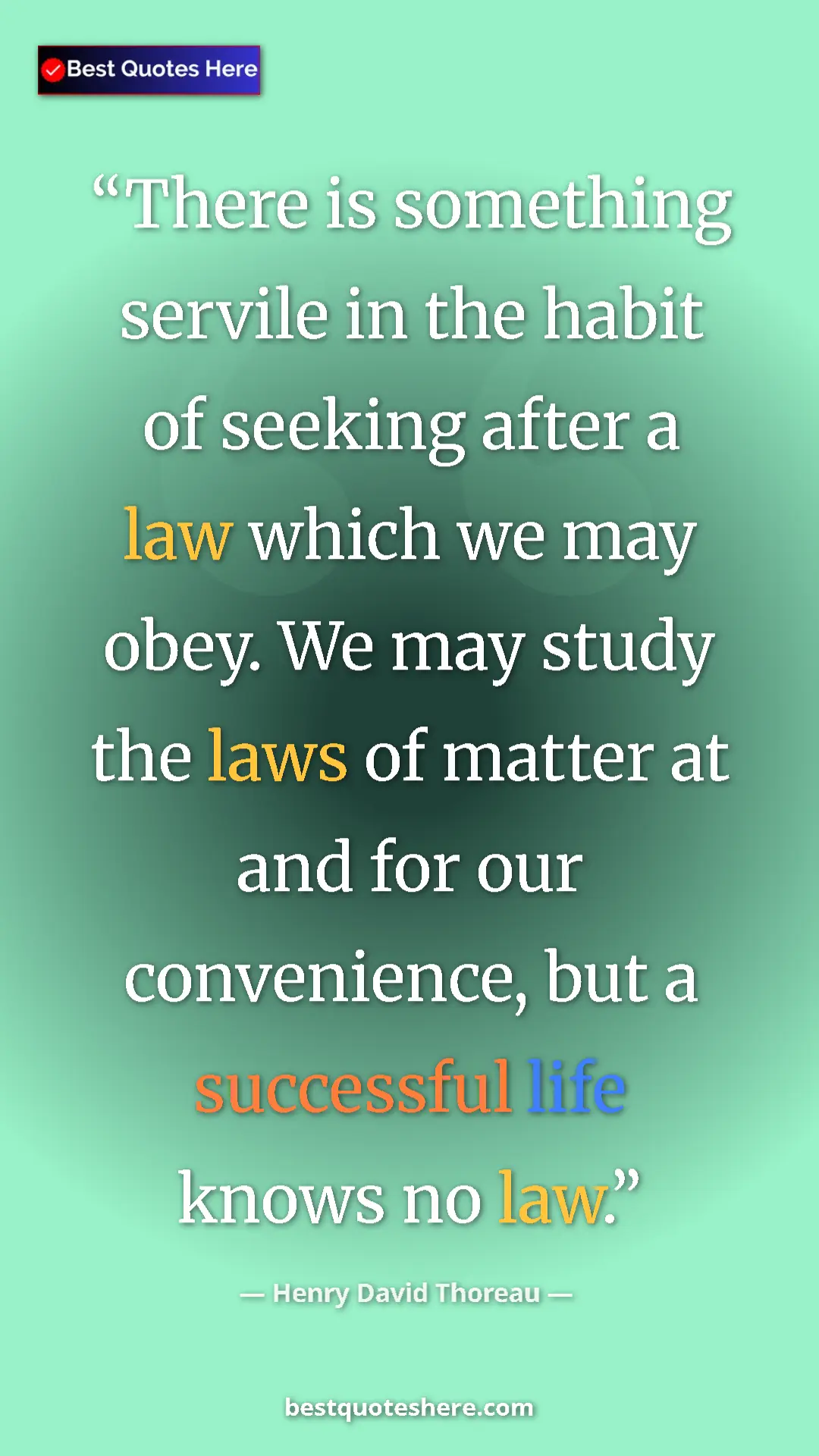 Henry David Thoreau Quote Card: "There is something servile in the habit of seeking after a..." Pinterest quote poster by Henry David Thoreau: "There is something servile in the habit of seeking after a..."