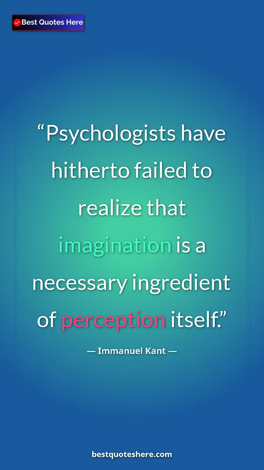 Immanuel Kant Quote Card: "Psychologists have hitherto failed to realize that..." Pinterest quote poster by Immanuel Kant: "Psychologists have hitherto failed to realize that..."