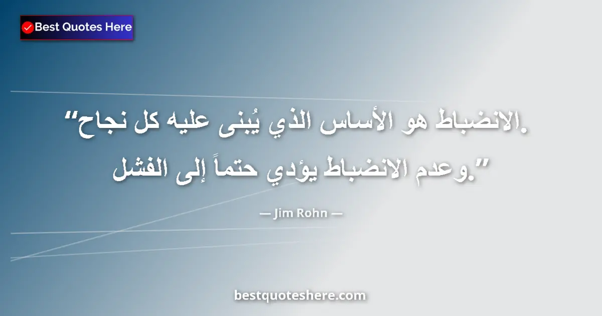 Image for the quote by Jim Rohn: Discipline is the foundation upon which all success is built. Lack of discipline inevitably leads to...