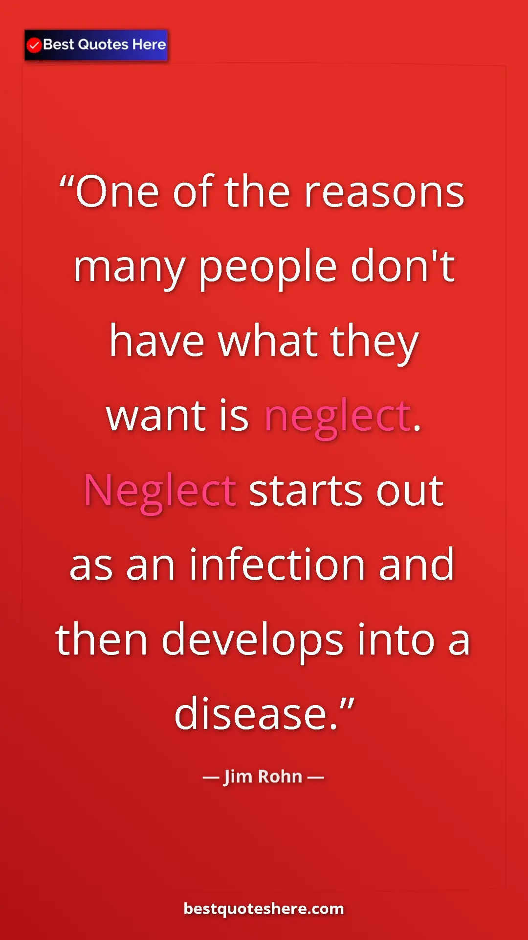 Pinterest quote poster by Jim Rohn: "One of the reasons many people don't have what they want is..."