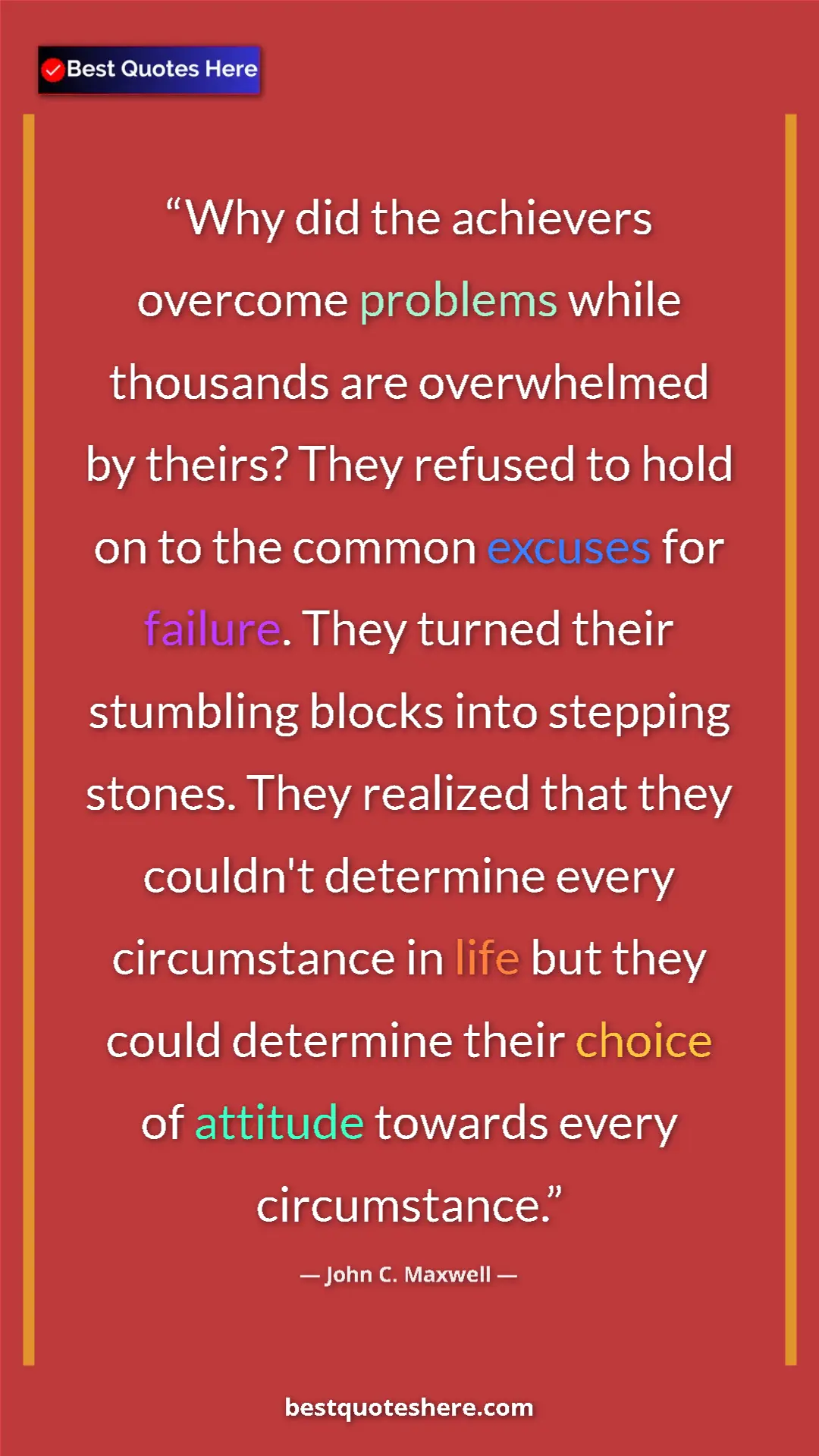 John C. Maxwell Quote Card: "Why did the achievers overcome problems while thousands are..." Pinterest quote poster by John C. Maxwell: "Why did the achievers overcome problems while thousands are..."