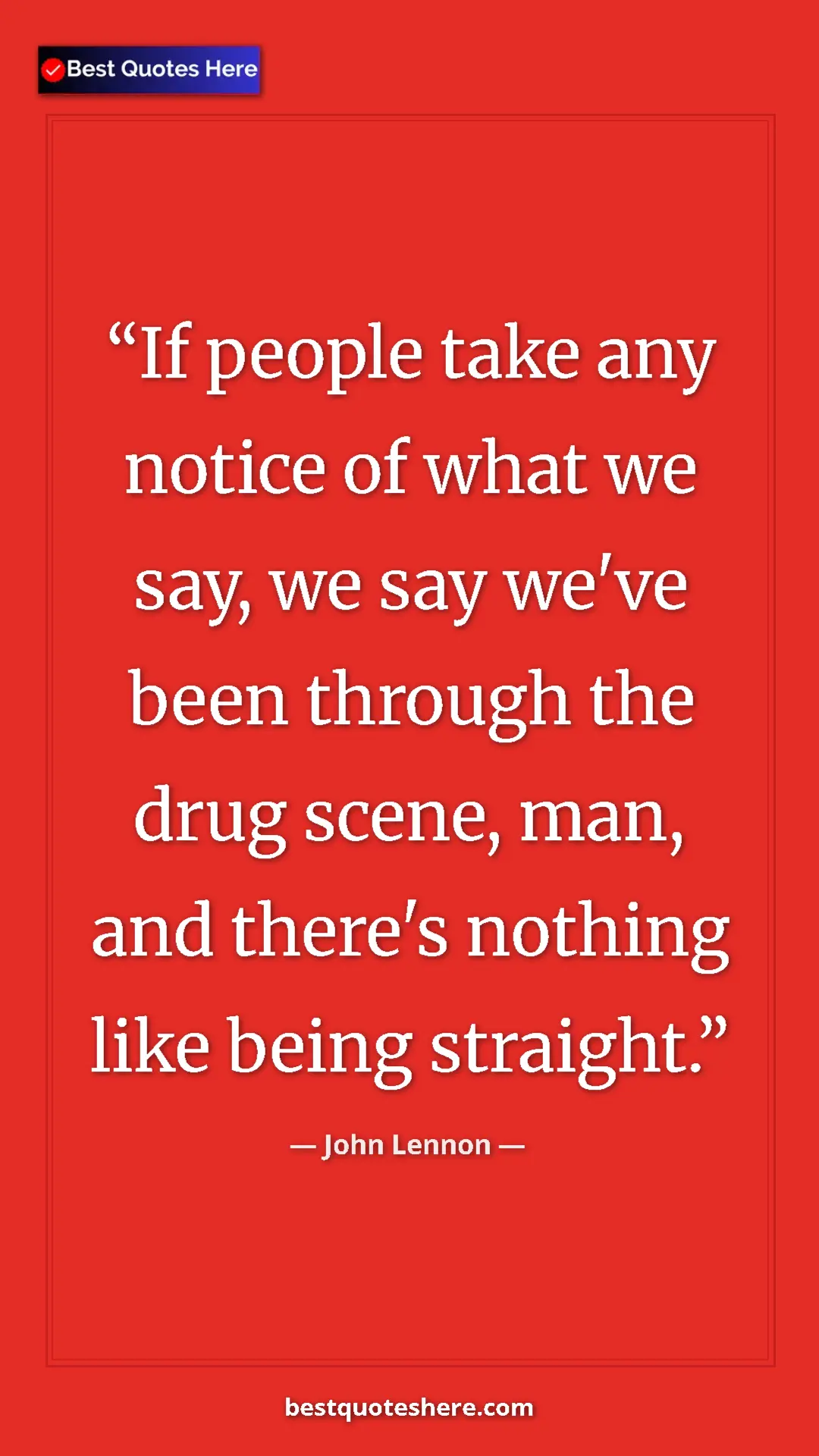 John Lennon Quote Card: "If people take any notice of what we say, we say we've been " Pinterest quote poster by John Lennon: "If people take any notice of what we say, we say we've been "