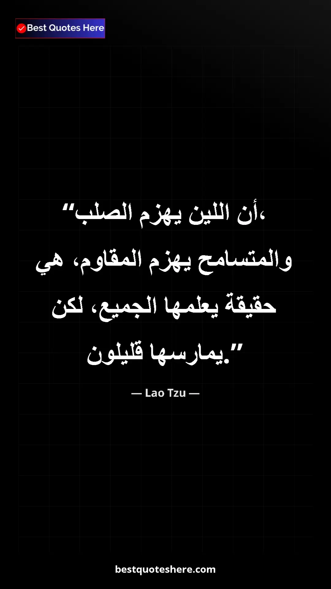 Pinterest quote poster by Lao Tzu: "That the soft overcomes the hard, and the yielding..."