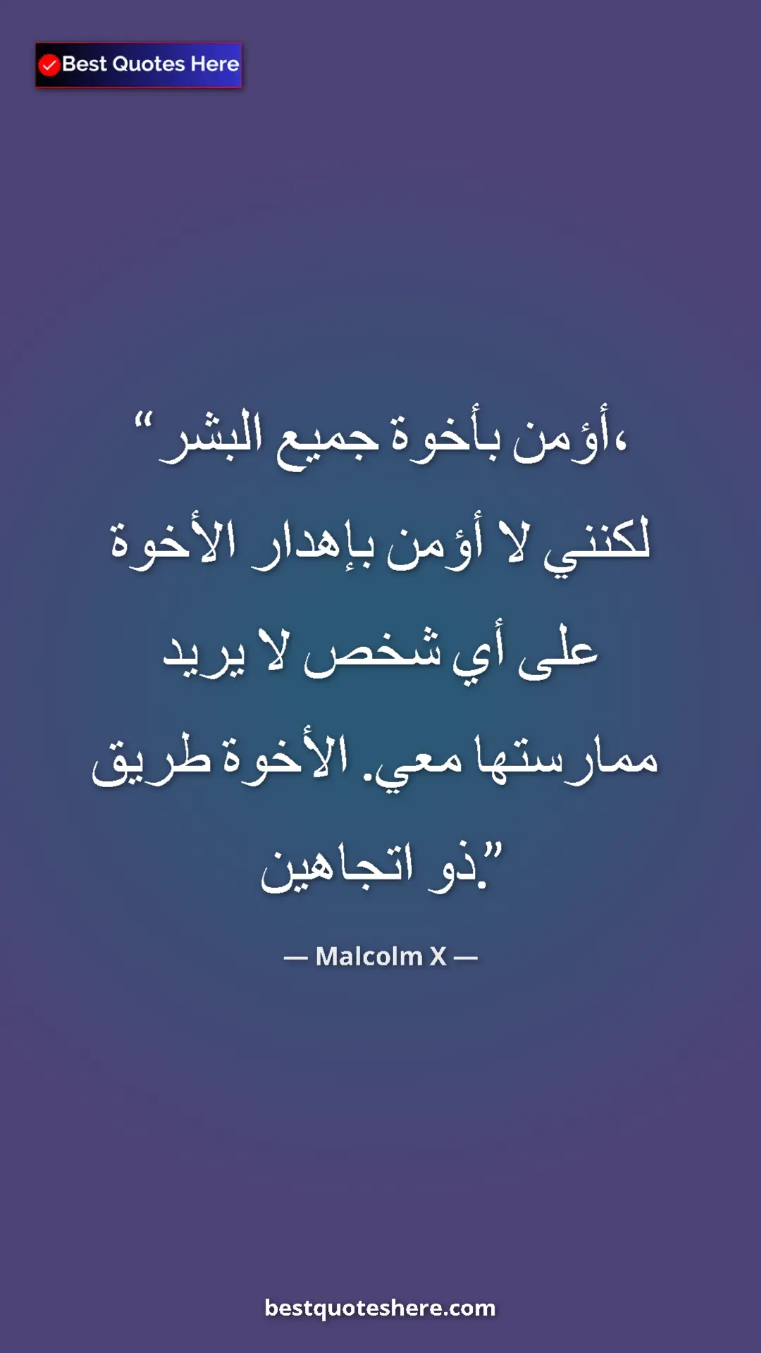 Malcolm X Quote Card: "I believe in the brotherhood of all men, but I don't..." Pinterest quote poster by Malcolm X: "I believe in the brotherhood of all men, but I don't..."