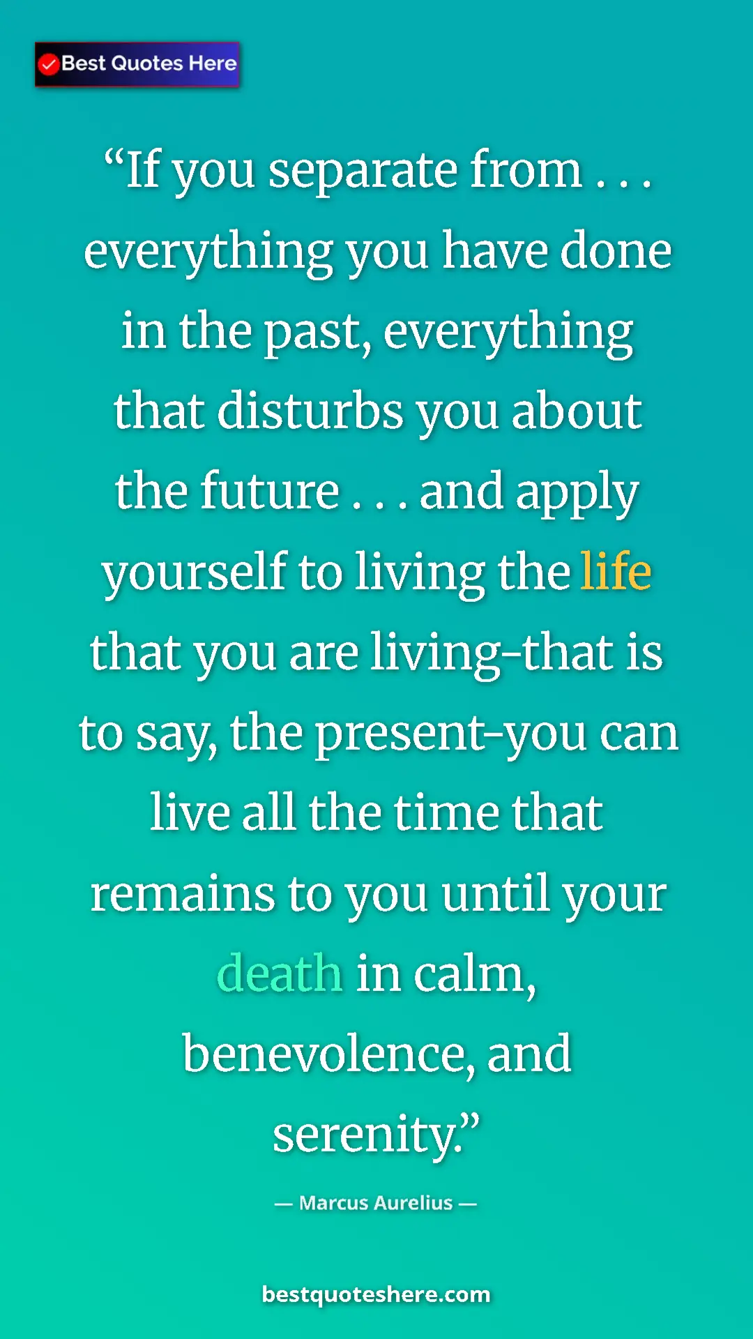 Marcus Aurelius Quote Card: "If you separate from . . . everything you have done in the..." Pinterest quote poster by Marcus Aurelius: "If you separate from . . . everything you have done in the..."