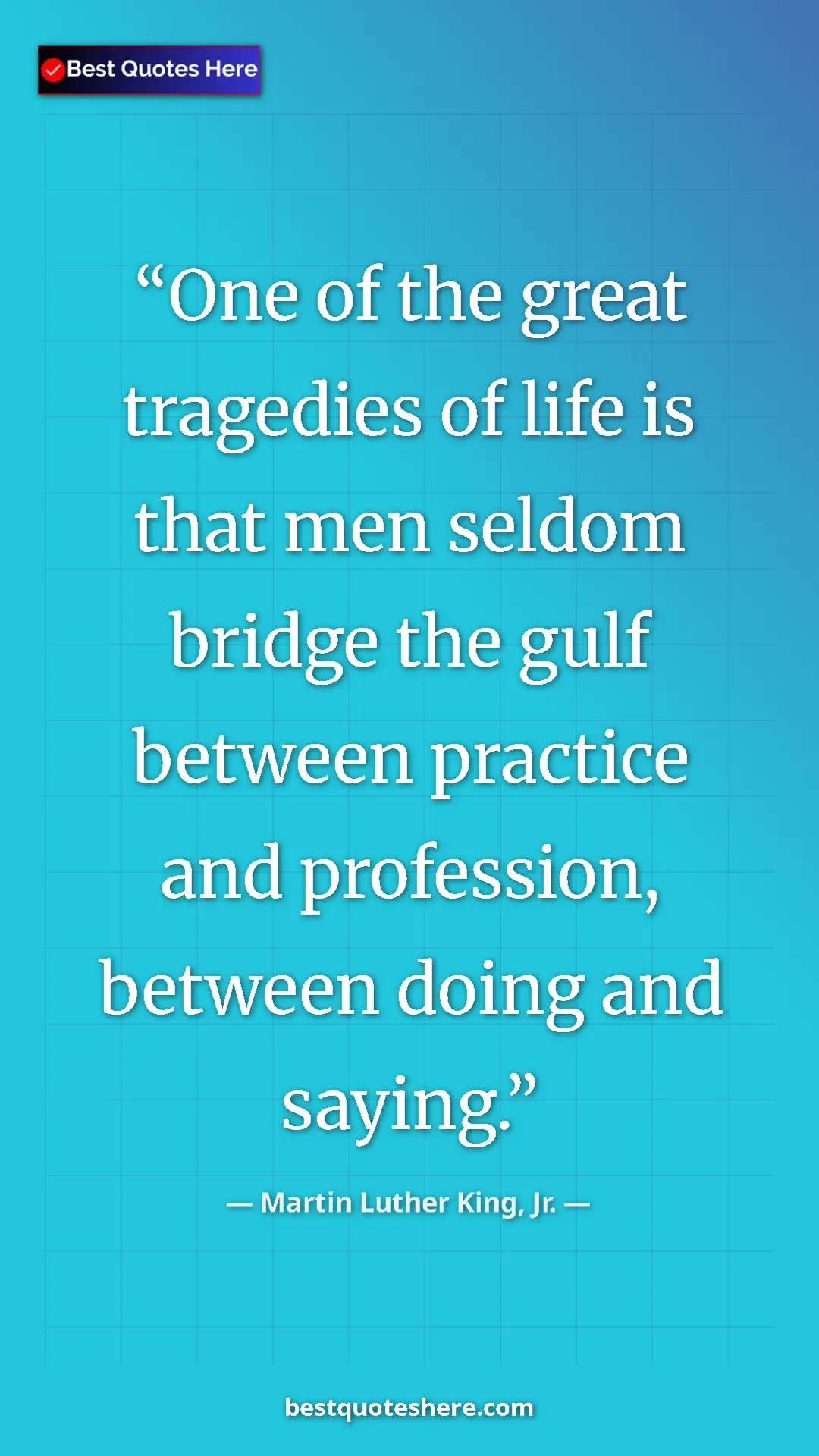 Martin Luther King, Jr. Quote Card: "One of the great tragedies of life is that men seldom..." Pinterest quote poster by Martin Luther King, Jr.: "One of the great tragedies of life is that men seldom..."