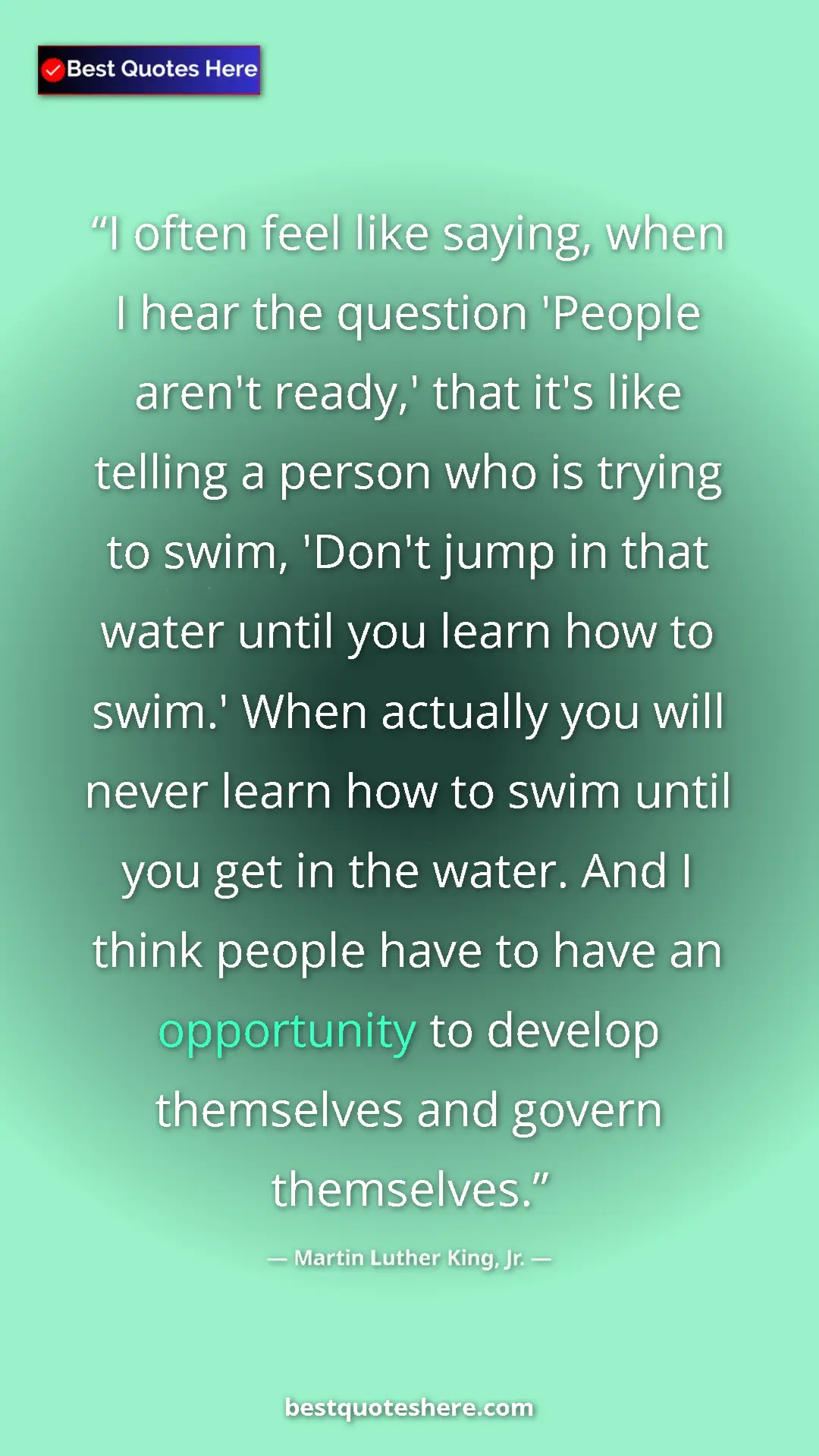Martin Luther King, Jr. Quote Card: "I often feel like saying, when I hear the question 'People..." Pinterest quote poster by Martin Luther King, Jr.: "I often feel like saying, when I hear the question 'People..."
