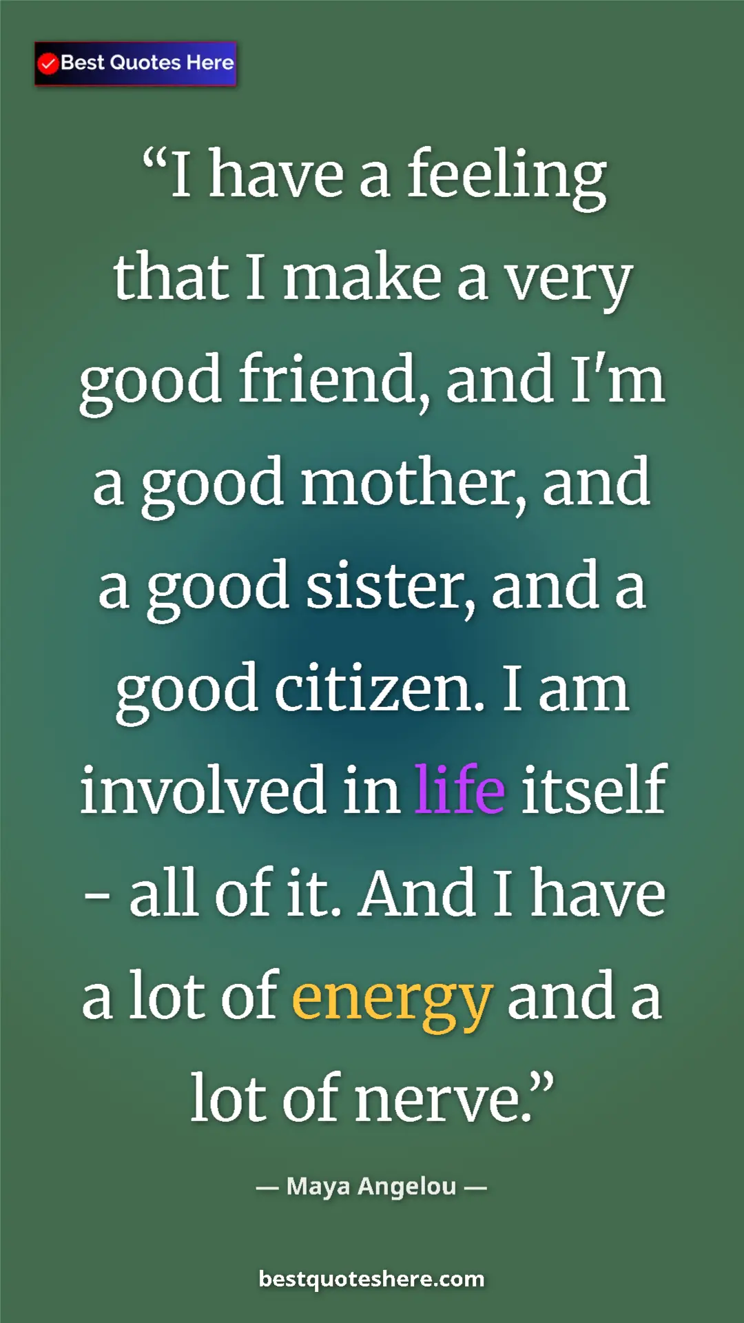 Maya Angelou Quote Card: "I have a feeling that I make a very good friend, and I'm a..." Pinterest quote poster by Maya Angelou: "I have a feeling that I make a very good friend, and I'm a..."