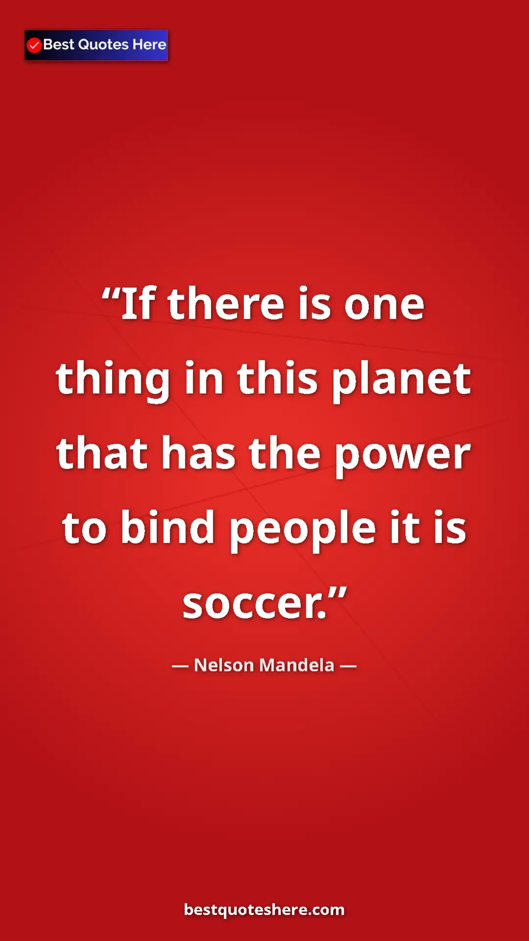 Pinterest quote poster by Nelson Mandela: "If there is one thing in this planet that has the power to..."