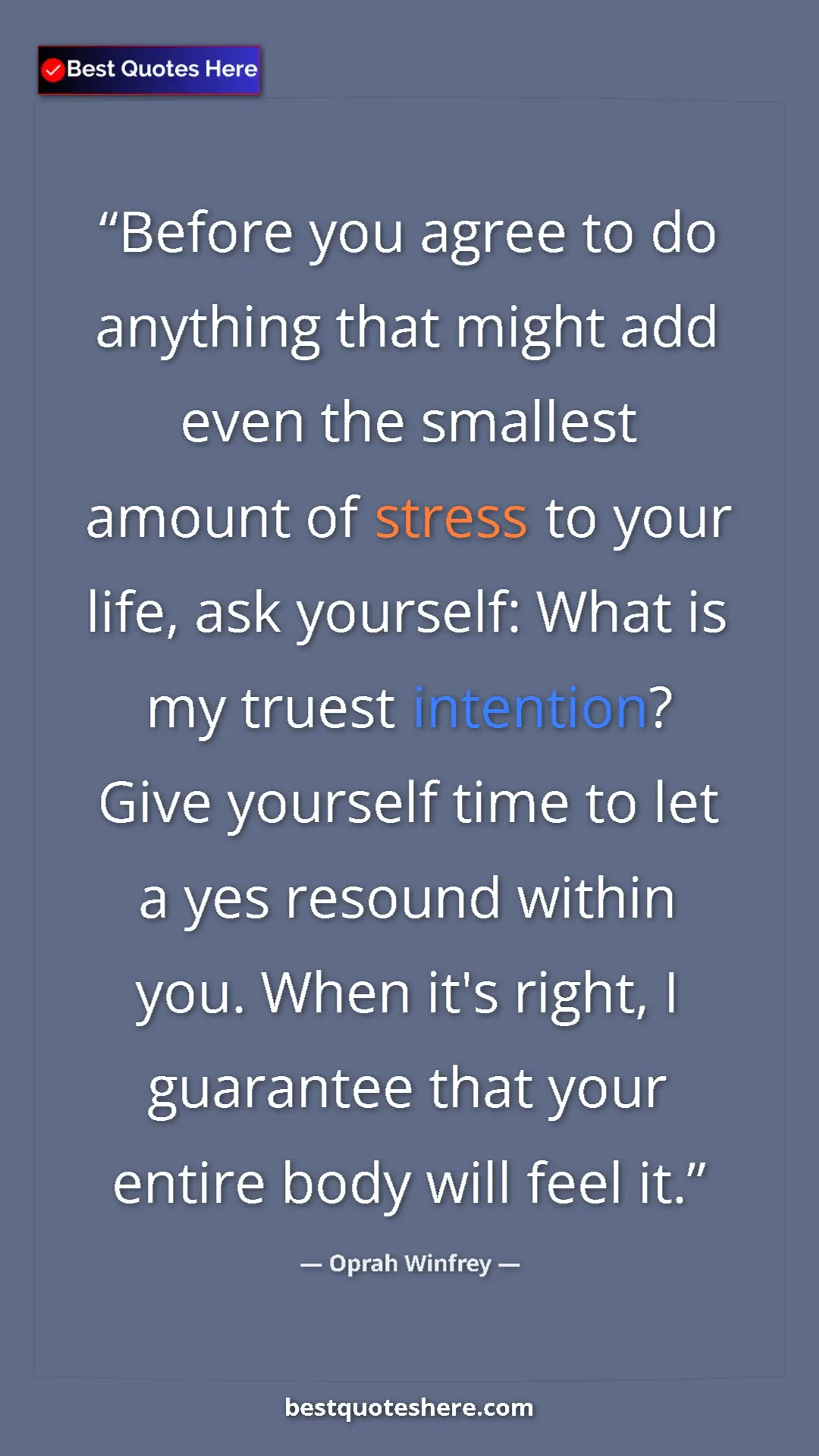 Oprah Winfrey Quote Card: "Before you agree to do anything that might add even the..." Pinterest quote poster by Oprah Winfrey: "Before you agree to do anything that might add even the..."