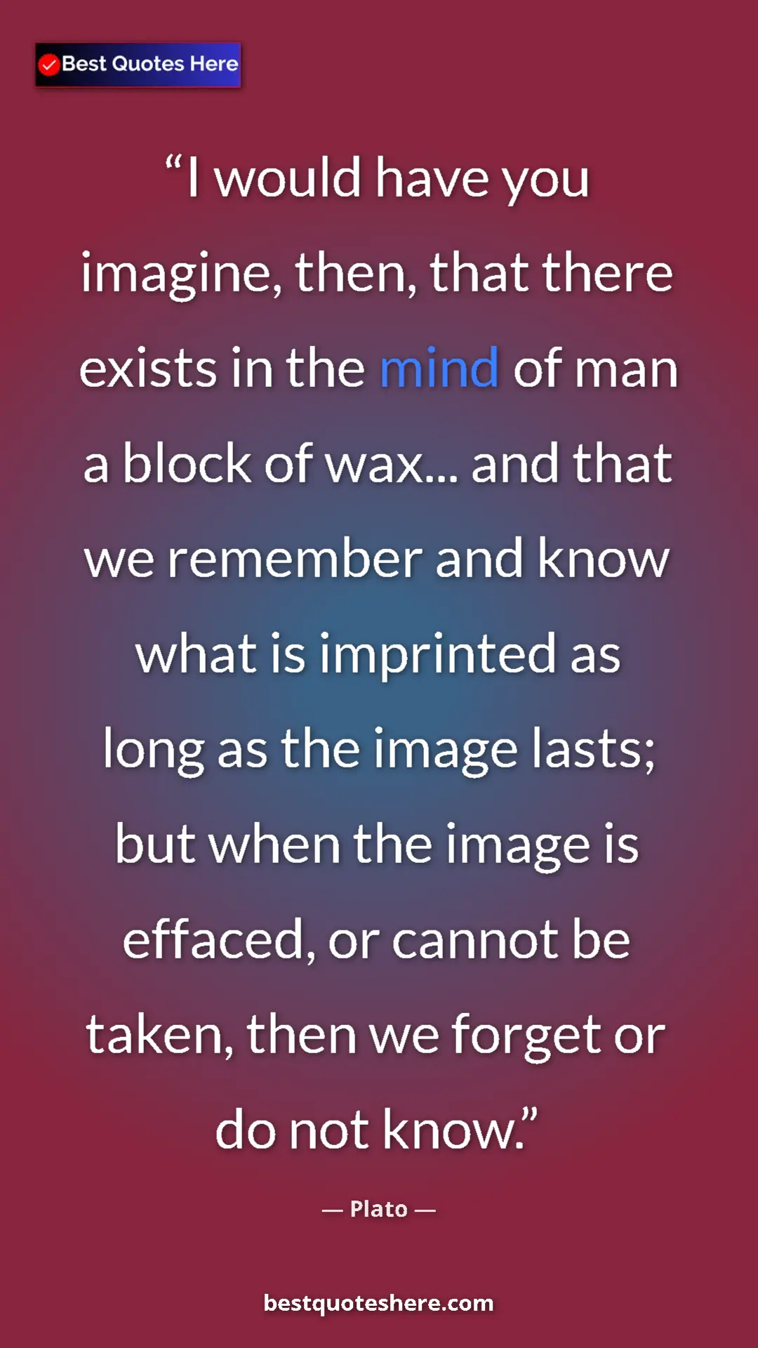 Plato Quote Card: "I would have you imagine, then, that there exists in the..." Pinterest quote poster by Plato: "I would have you imagine, then, that there exists in the..."