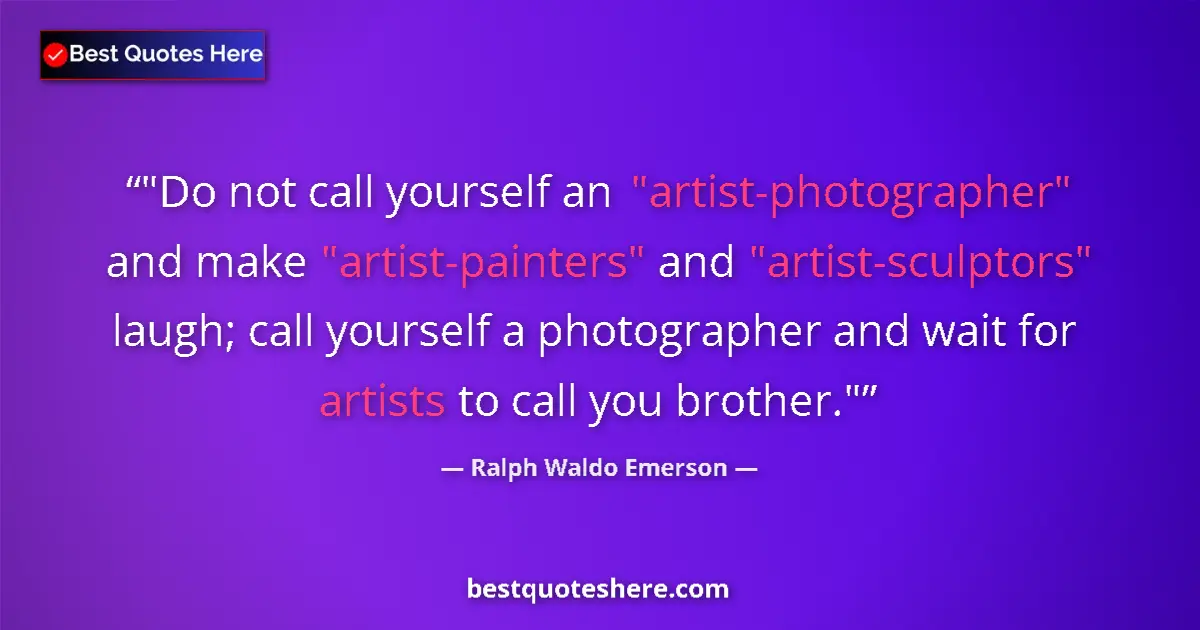 Image for the quote by Ralph Waldo Emerson: 