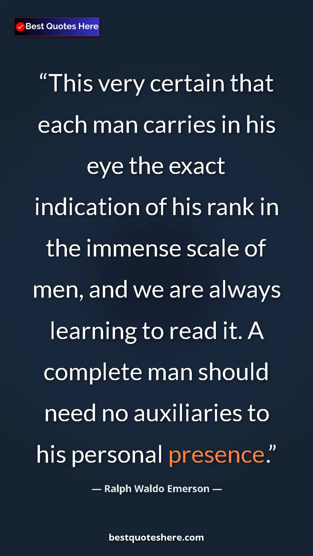Ralph Waldo Emerson Quote Card: "This very certain that each man carries in his eye the..." Pinterest quote poster by Ralph Waldo Emerson: "This very certain that each man carries in his eye the..."