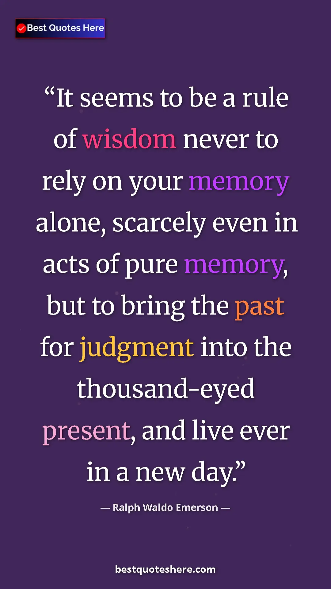 Ralph Waldo Emerson Quote Card: "It seems to be a rule of wisdom never to rely on your..." Pinterest quote poster by Ralph Waldo Emerson: "It seems to be a rule of wisdom never to rely on your..."