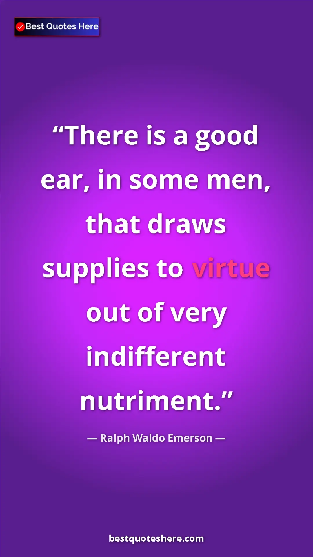 Ralph Waldo Emerson Quote Card: "There is a good ear, in some men, that draws supplies to..." Pinterest quote poster by Ralph Waldo Emerson: "There is a good ear, in some men, that draws supplies to..."