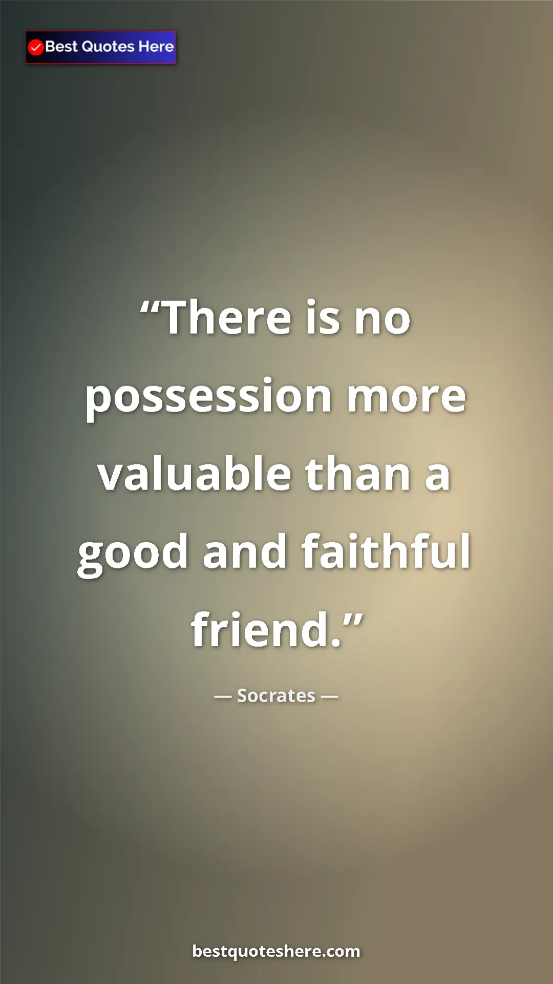 Pinterest quote poster by Socrates: "There is no possession more valuable than a good and..."